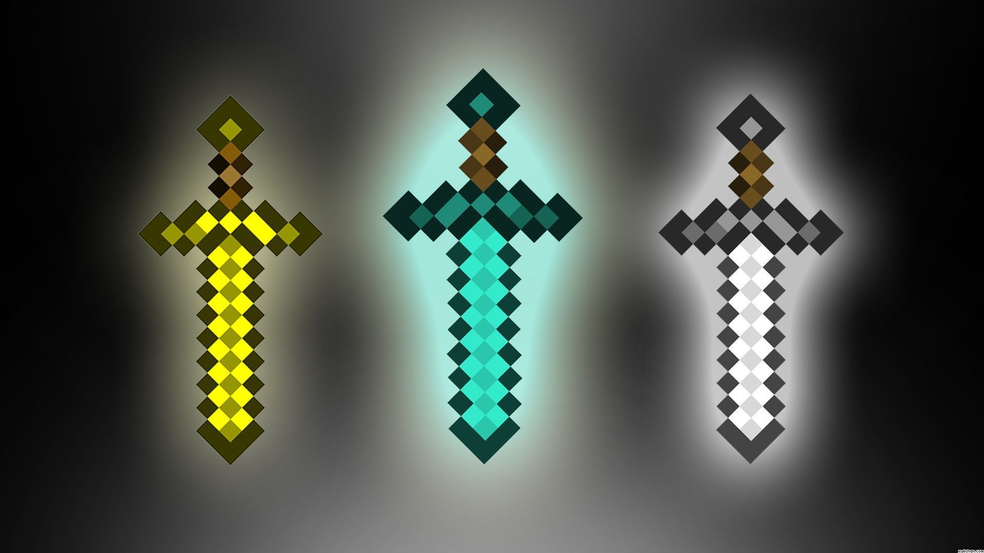 minecraft diamond armor and sword