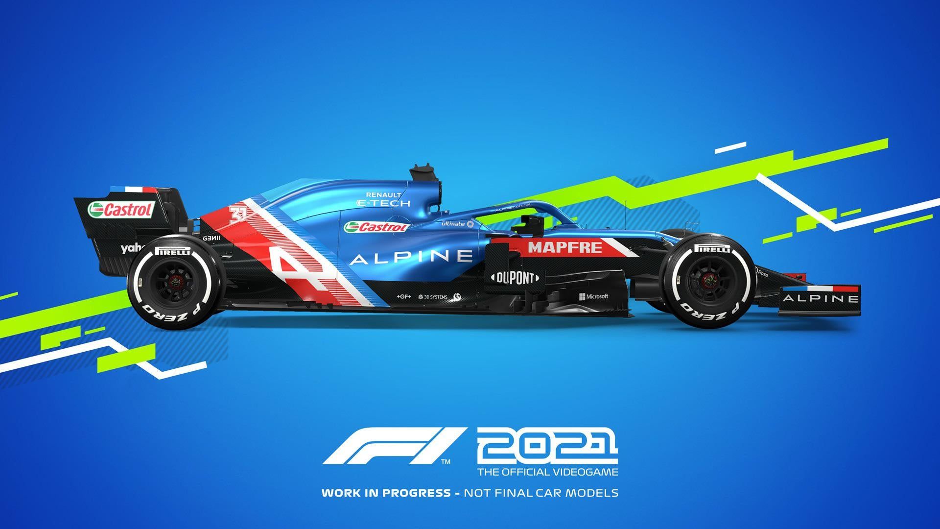 F1 2021 Game Car Photo