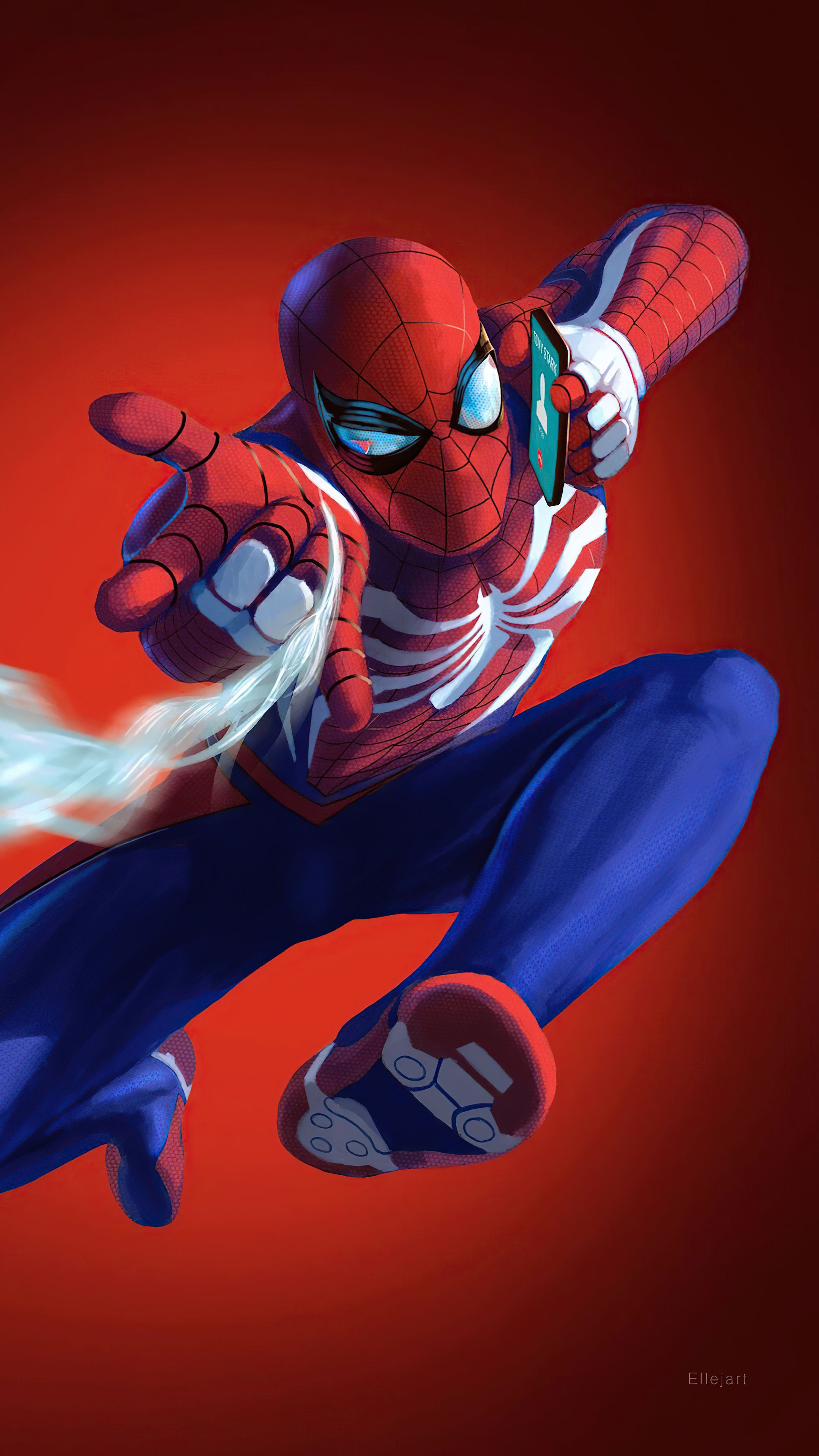 Spiderman On Phone 4k Sony Xperia X, XZ, Z5 Premium HD 4k Wallpaper, Image, Background, Photo and Picture