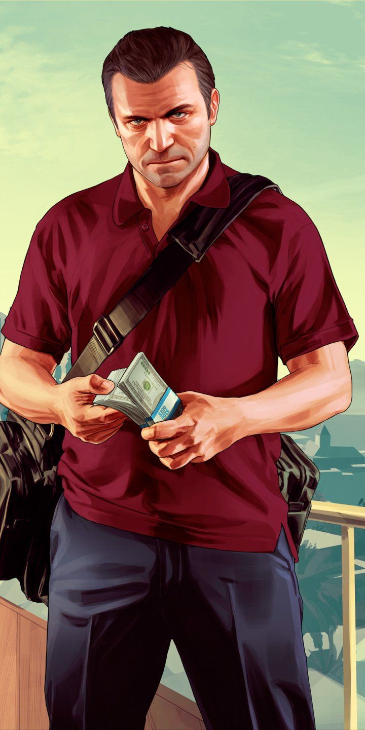 Video Game Grand Theft Auto V (720x1440) Wallpaper