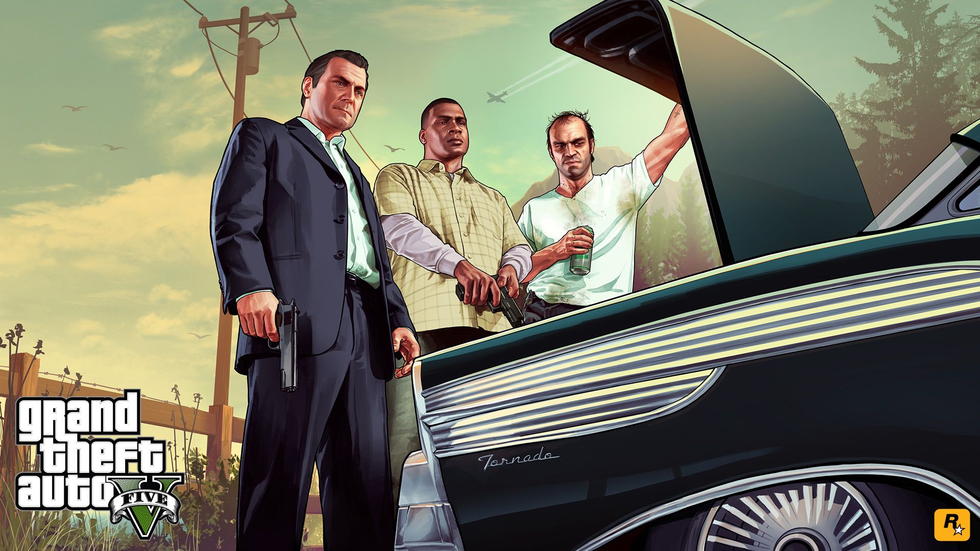 Franklin Clinton, Grand Theft Auto, Grand Theft Auto V, Michael De Santa, Trevor Philips HD Wallpaper & Background • 15823 • Wallur