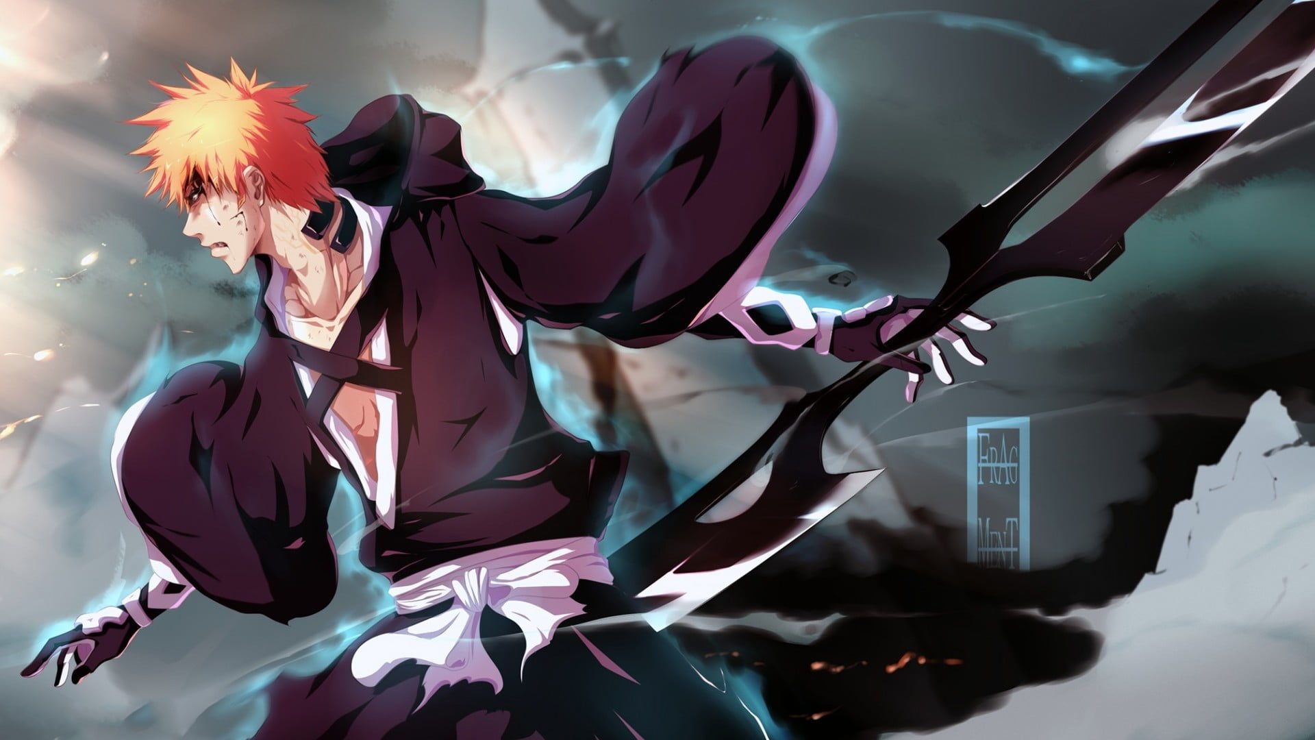 Bleach Thousand Year Blood War  Ichigo Kurosaki Dual Sword Bankai 4K  wallpaper download