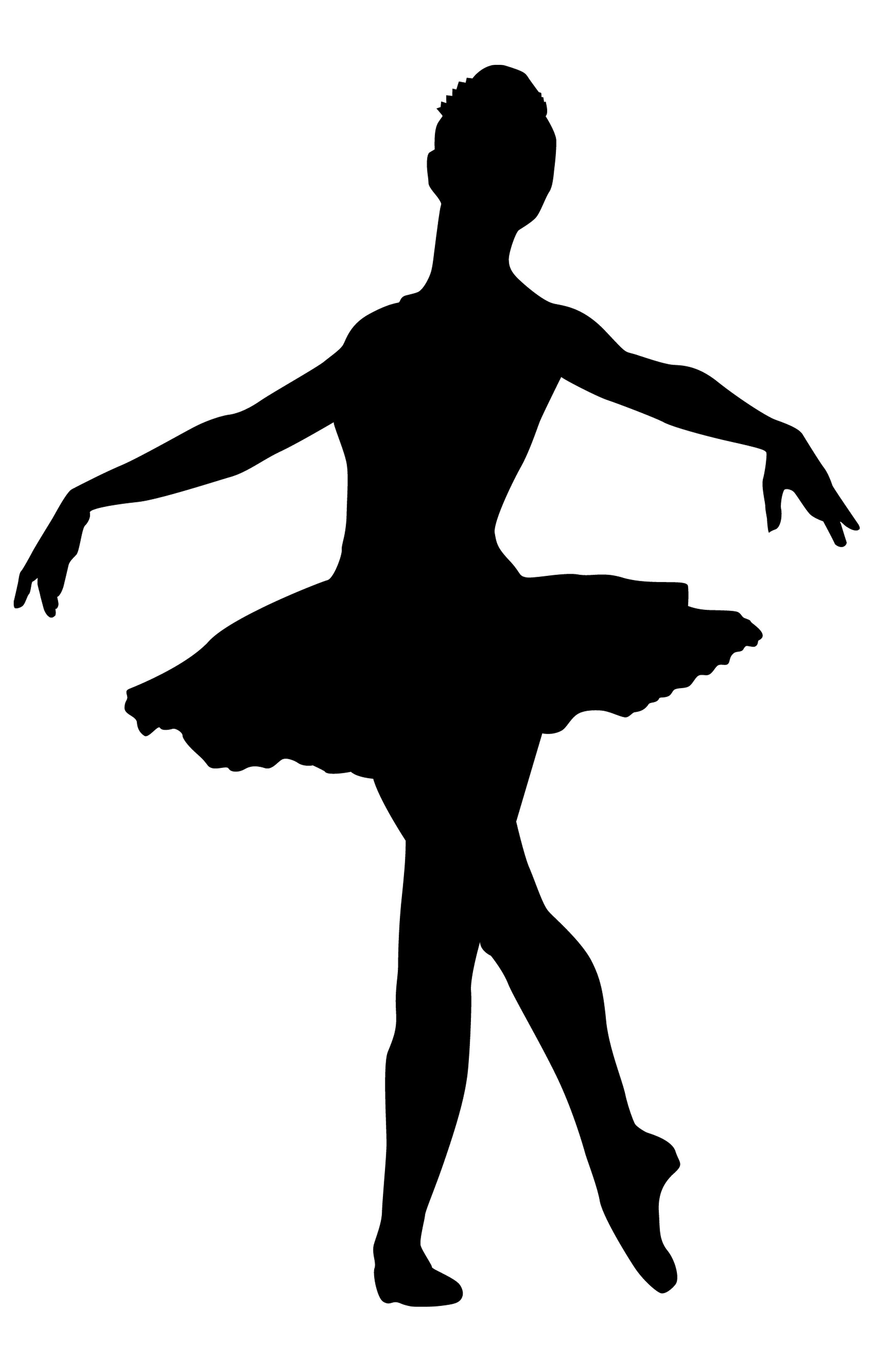 Ballerina silhouette, Dancer silhouette, Silhouette