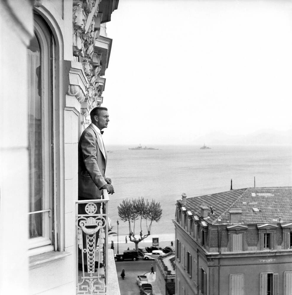 Gary Cooper at the 6th Cannes Film Festival