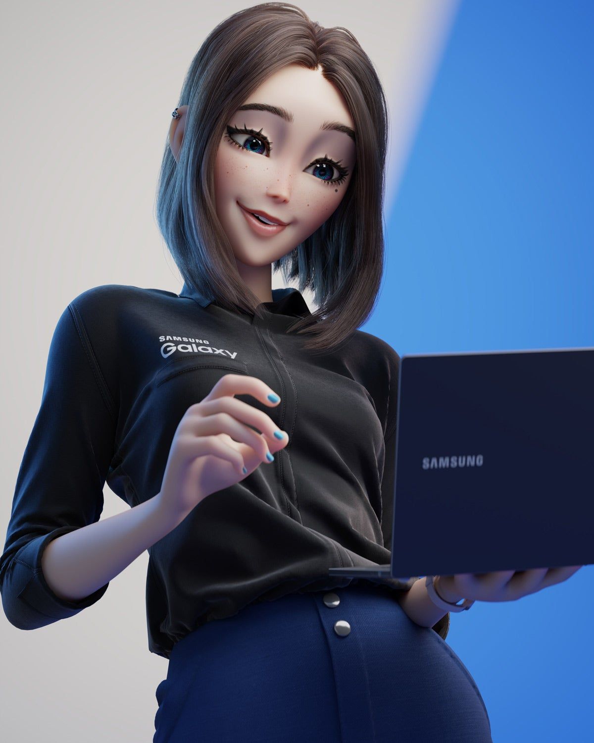 HD wallpaper: Sam (Samsung virtual assistant), fictional character