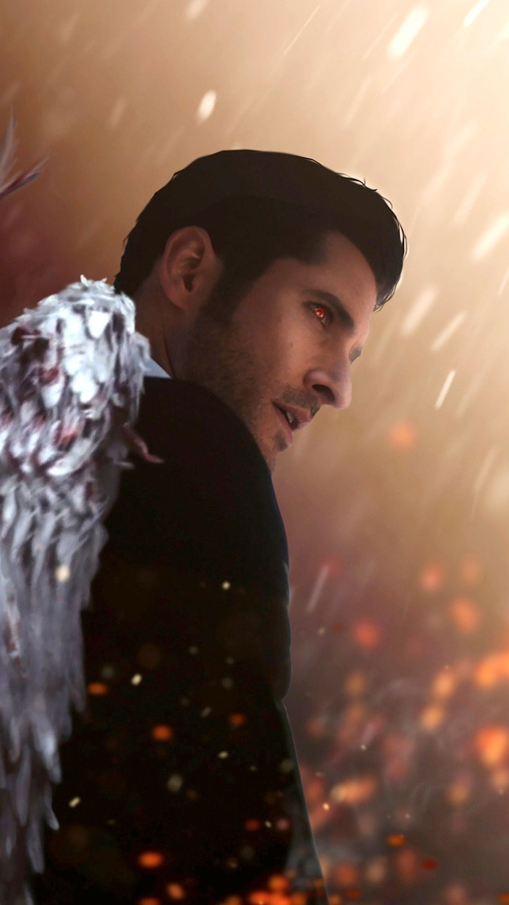 Lucifer Devil Wings Sony Xperia X, XZ, Z5 Premium HD 4k Wallpaper, Image, Background, Photo and Picture