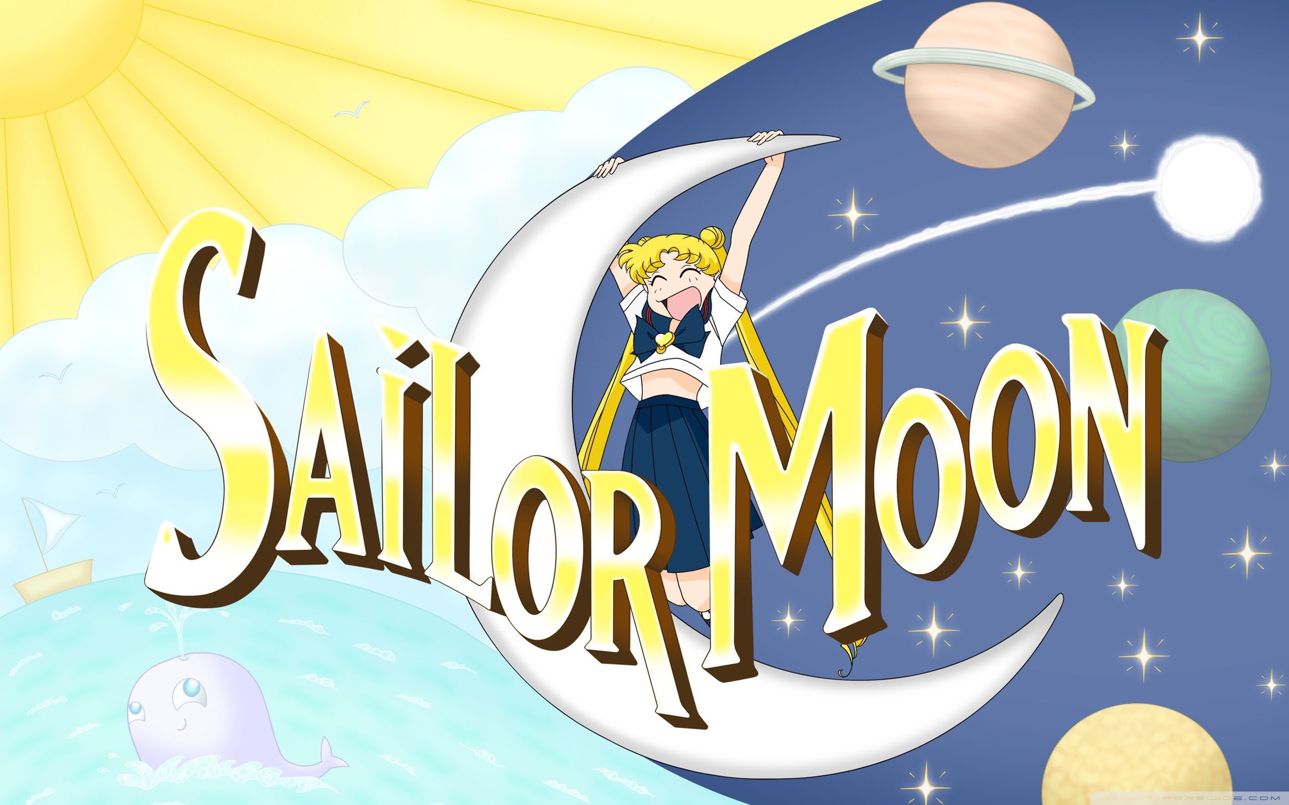 Sailor Moon ❤ 4K HD Desktop Wallpaper for 4K Ultra HD TV • Tablet. Sailor moon background, Sailor moon wallpaper, Sailor moon