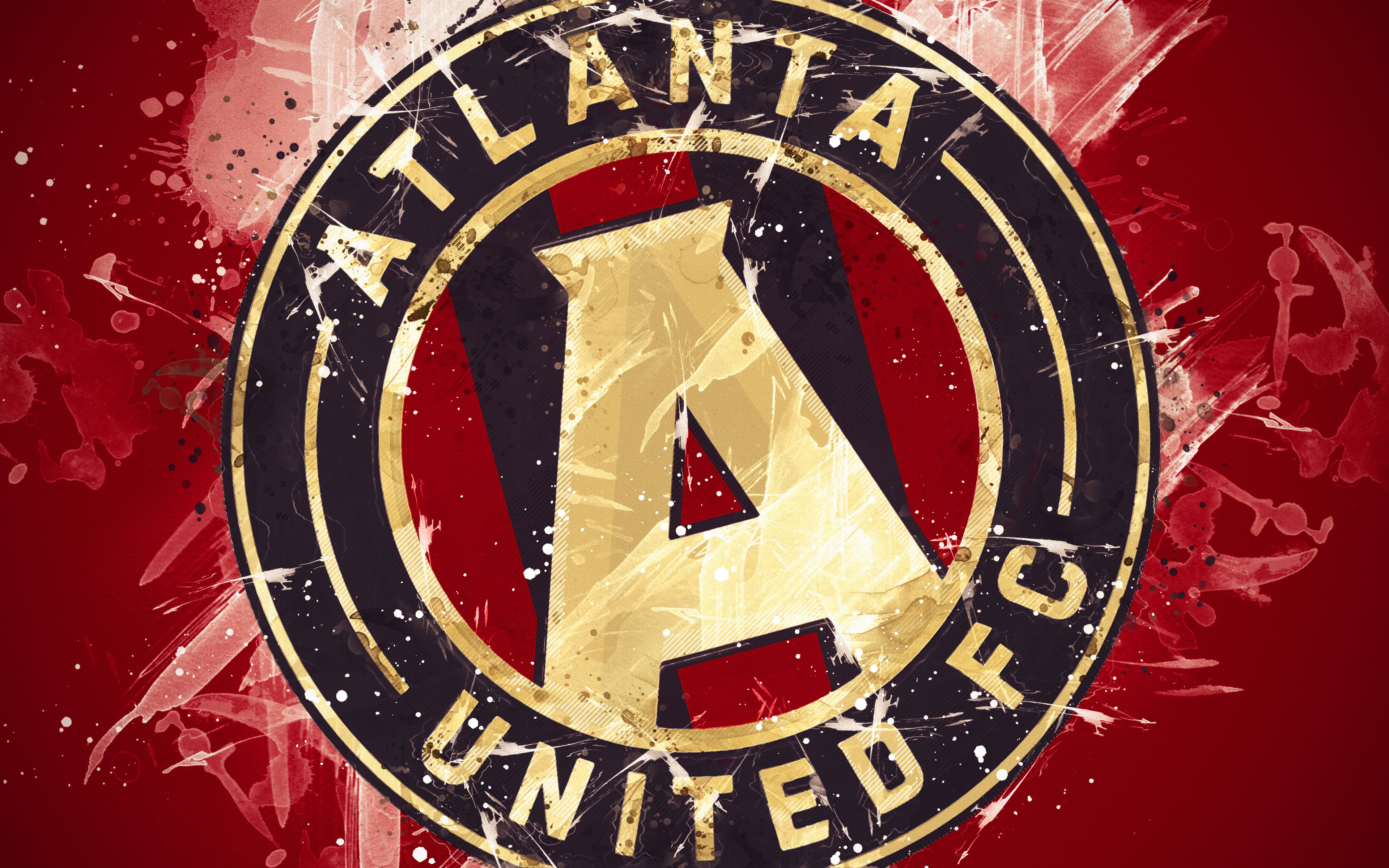 Atlanta United Logo 4k Ultra HD Wallpaper. Background Imagex2400