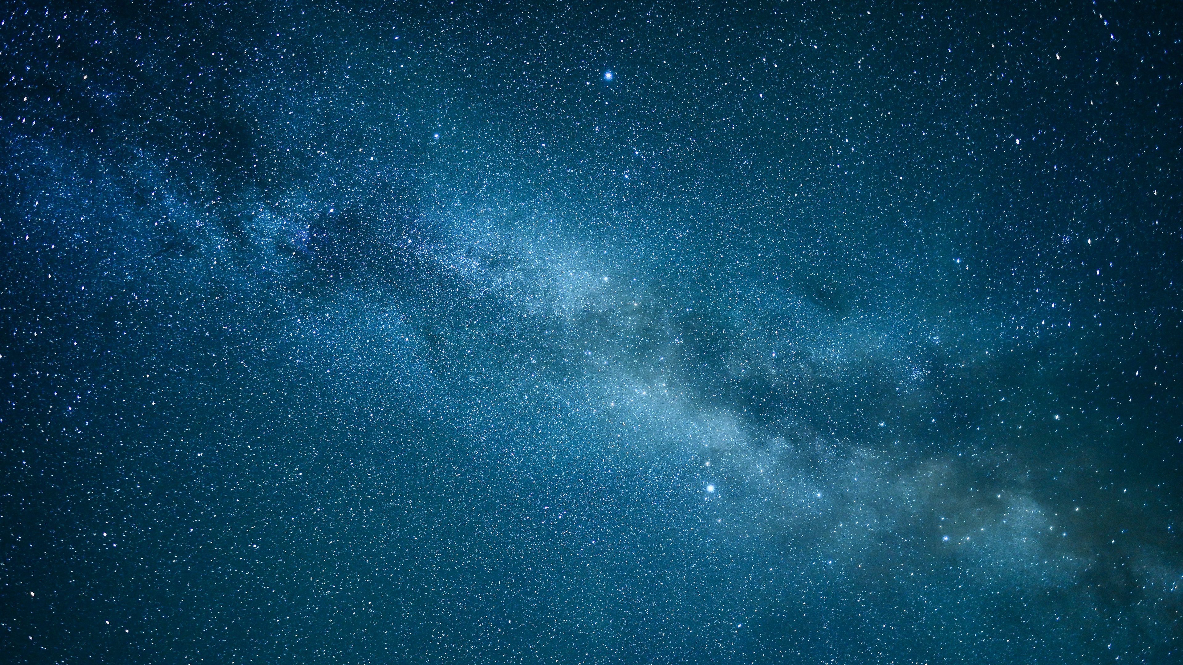 Download wallpaper 3840x2160 starry sky, stars, nebula, blue, space 4k uhd 16:9 HD background