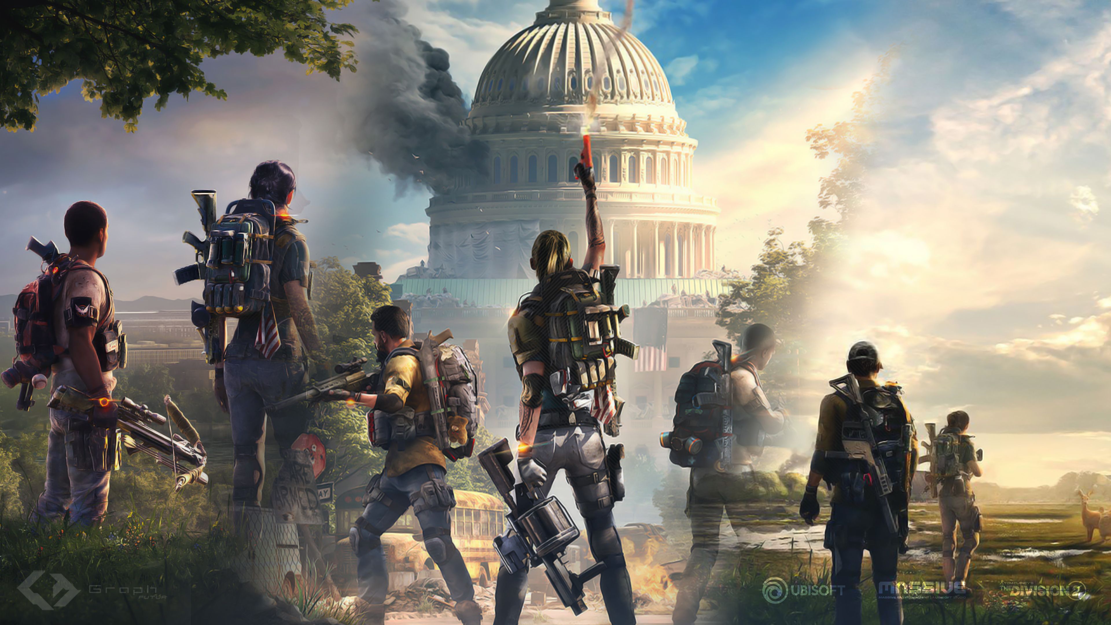 The Division 2 Agents White House 4K Wallpaper