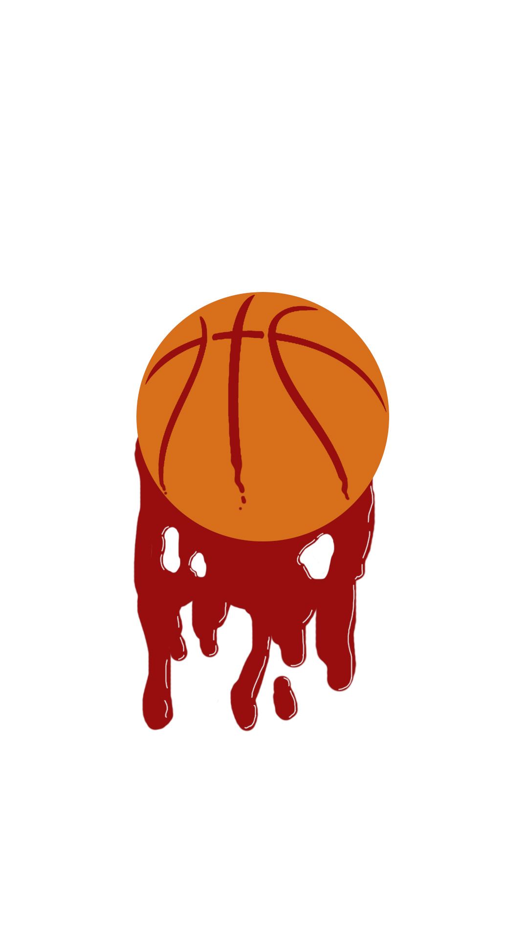 Basketball blood drip iPhone 6 wallpaper