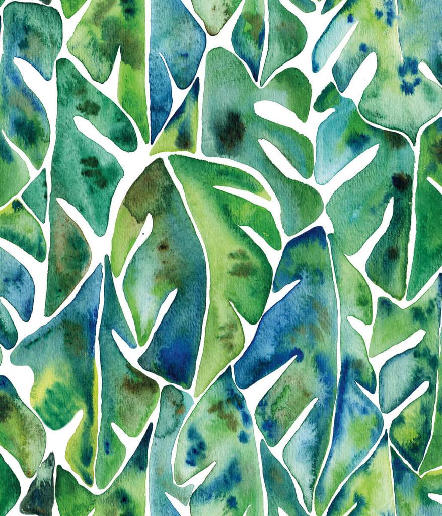 CatCoq Philodendron Leaf Peel and Stick Wallpaper