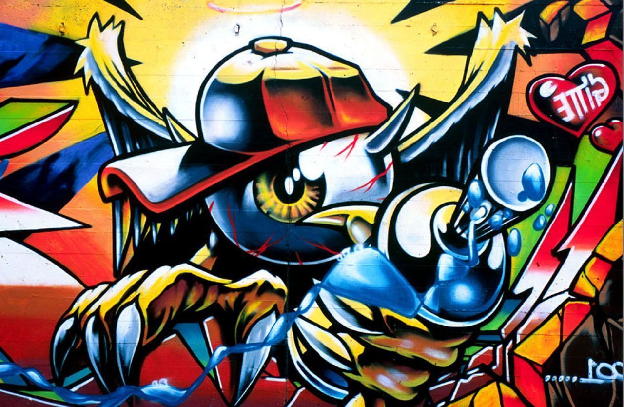 Cartoon Graffiti Art Wallpaper