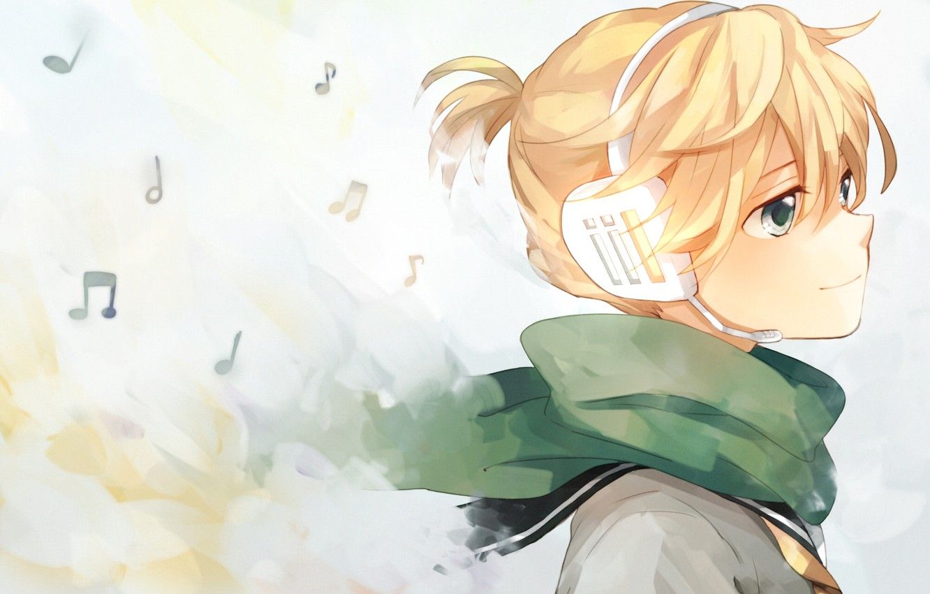 Wallpaper anime, boy, art, guy, Vocaloid, Vocaloid, character, blonde image for desktop, section прочее