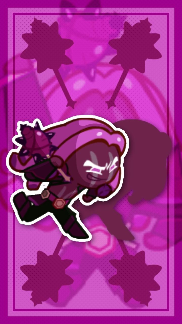 Dark Choco Cookie Wallpaper Purple