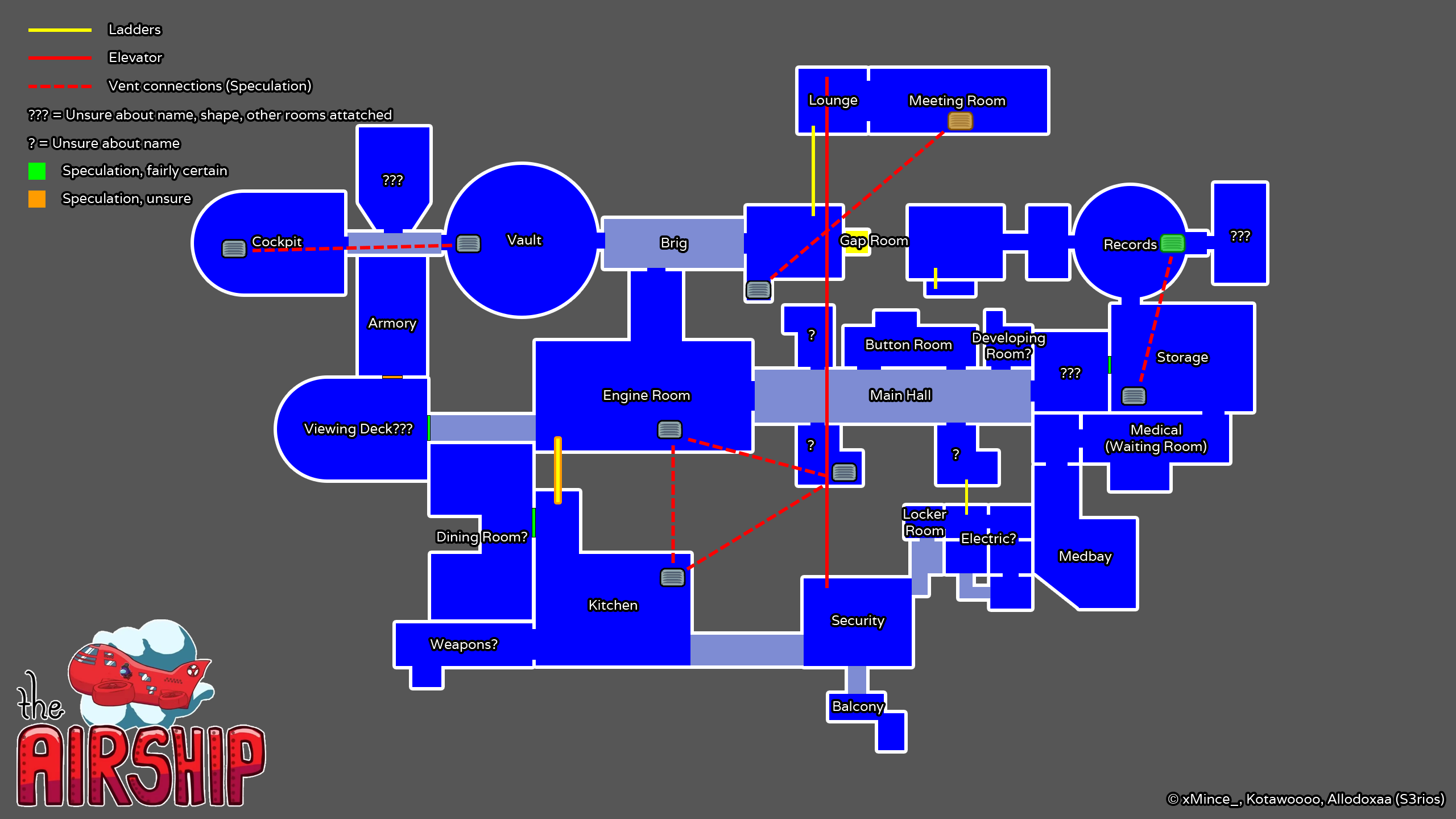 After 8 hours of scanning Among Us map trailer and Henry Stickmin collection, me and my friends have made what we believe to be an accurate, comprehensive floorplan of