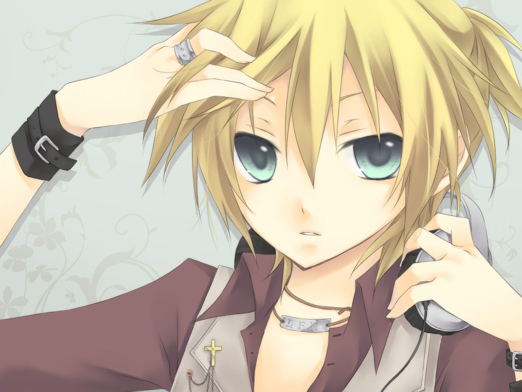 anime character blonde hair boy