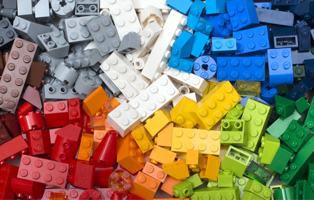 Wallpaper colors, plastic, bricks, LEGO image for desktop, section текстуры