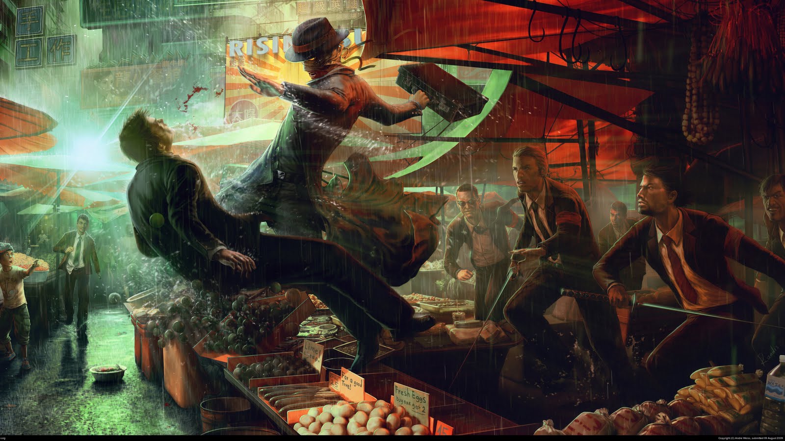 Movie fight scene invisible man cartooned HD Wallpaper. Home of Wallpaper. Free download HD wallpaper