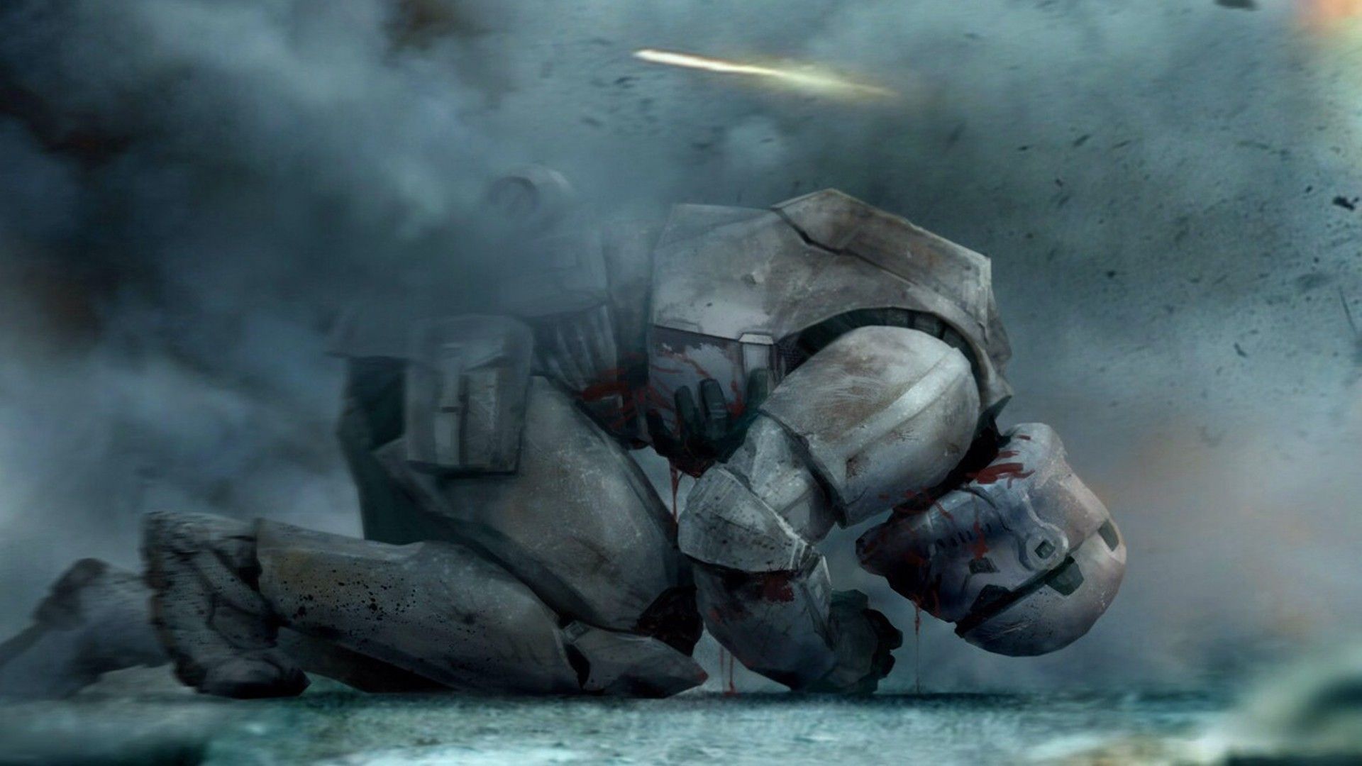 Star Wars Movie Fighting Scene Wallpaper