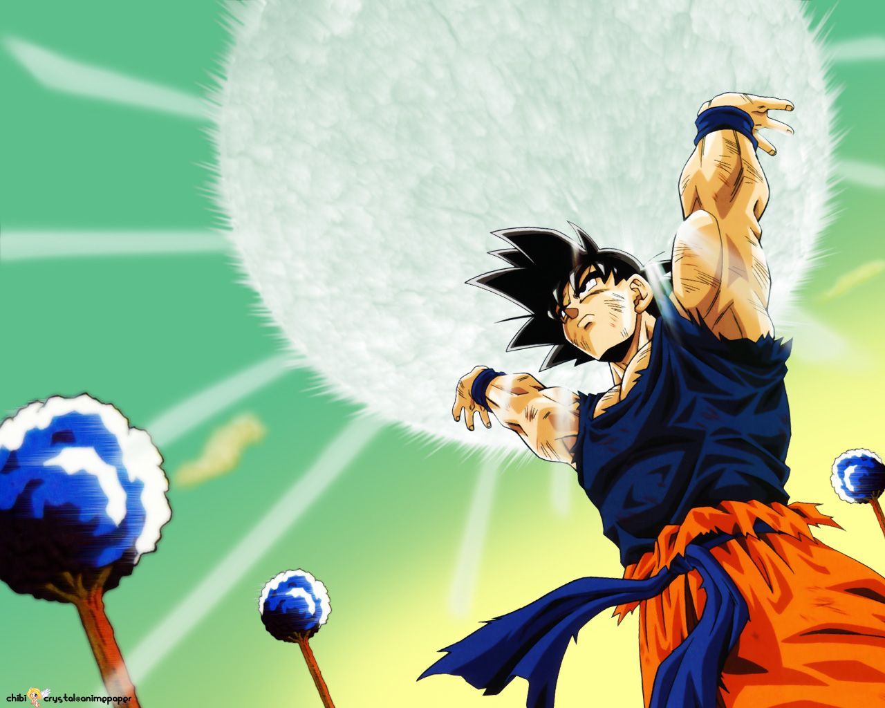 GOKU. Genkidama, Dragon ball, Dragon ball z