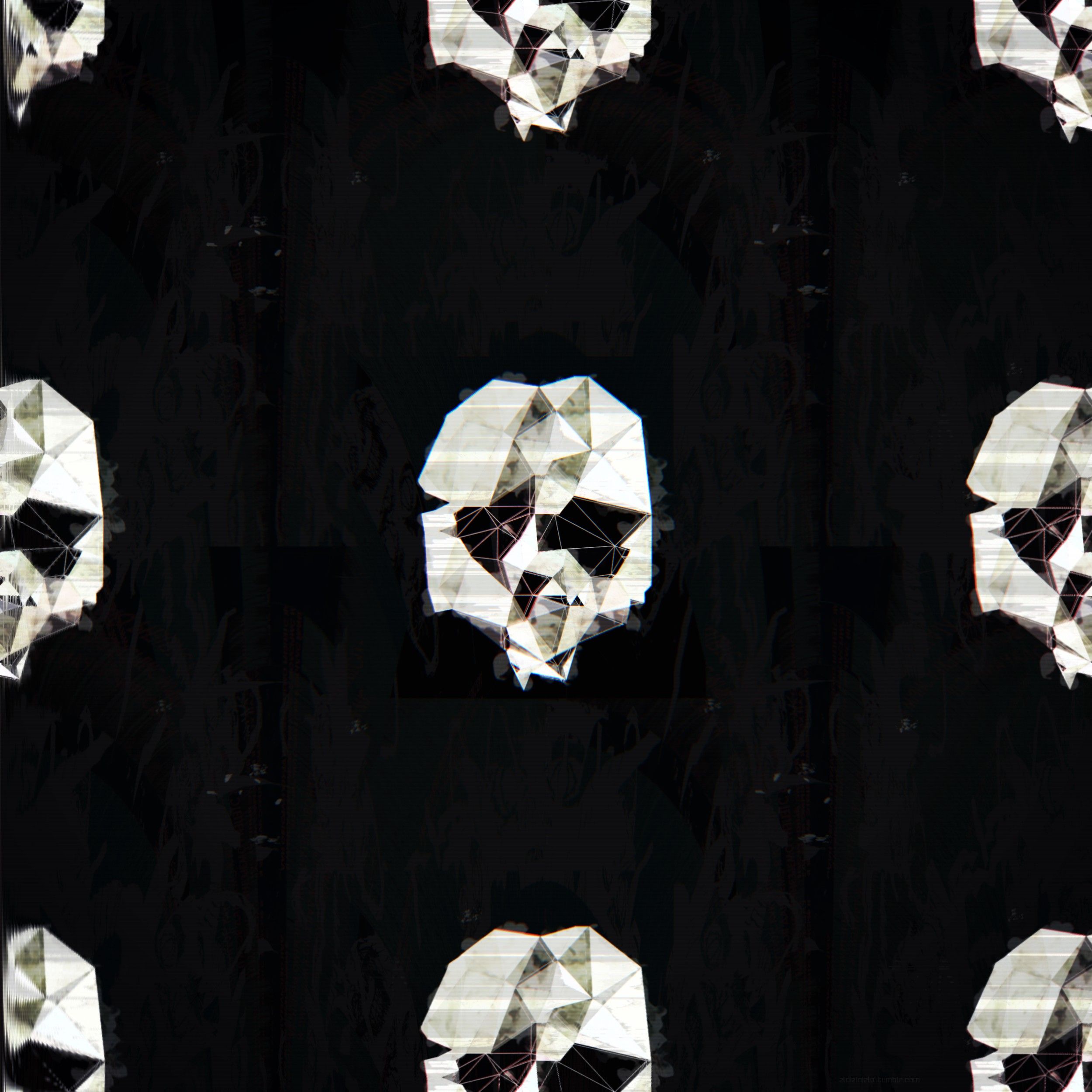 abstract, Glitch art, Low poly, Skull Wallpaper HD / Desktop and Mobile Background