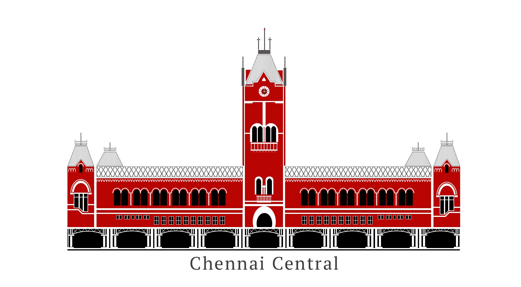 Check Out My Project: “Chennai Central” Gallery 59389425 Chennai Central. India Art, City Map Poster, City Art