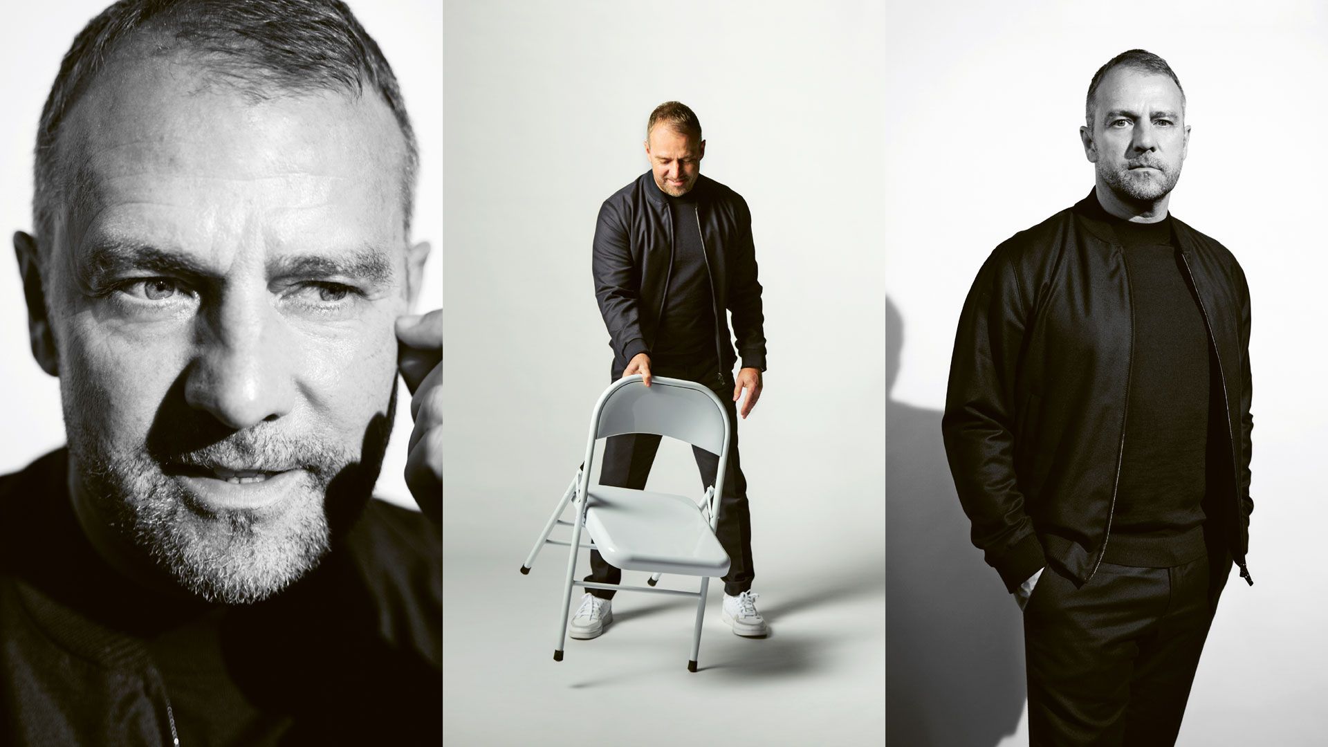 Head coach Hansi Flick interviewed