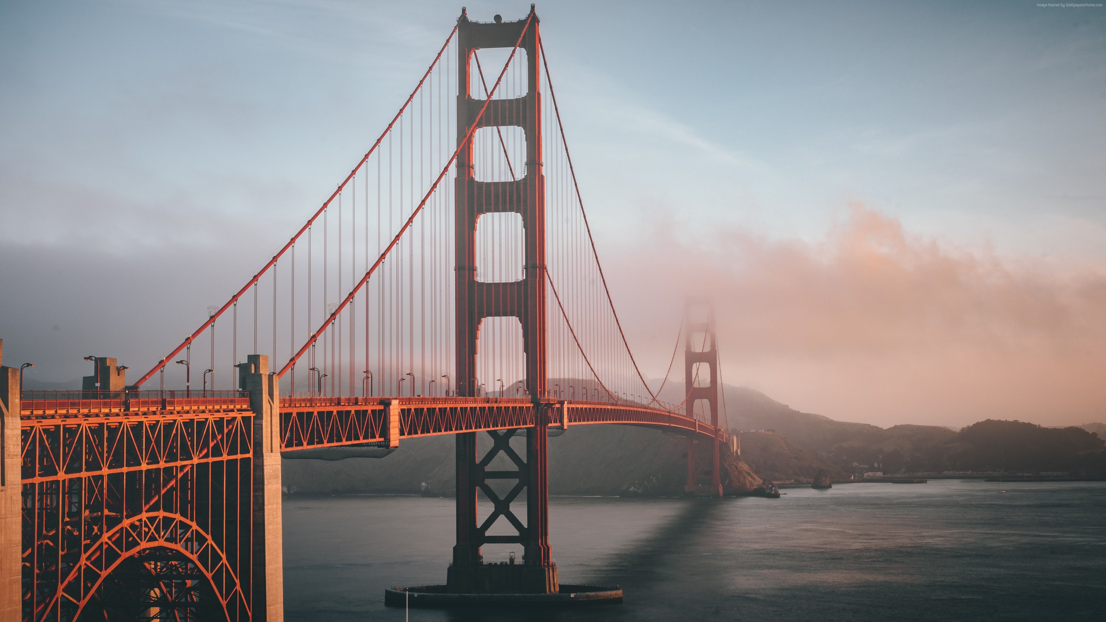 Wallpaper Bridge, Golden Gate, 6K, Architecture Wallpaper Download Resolution 4K Wallpaper