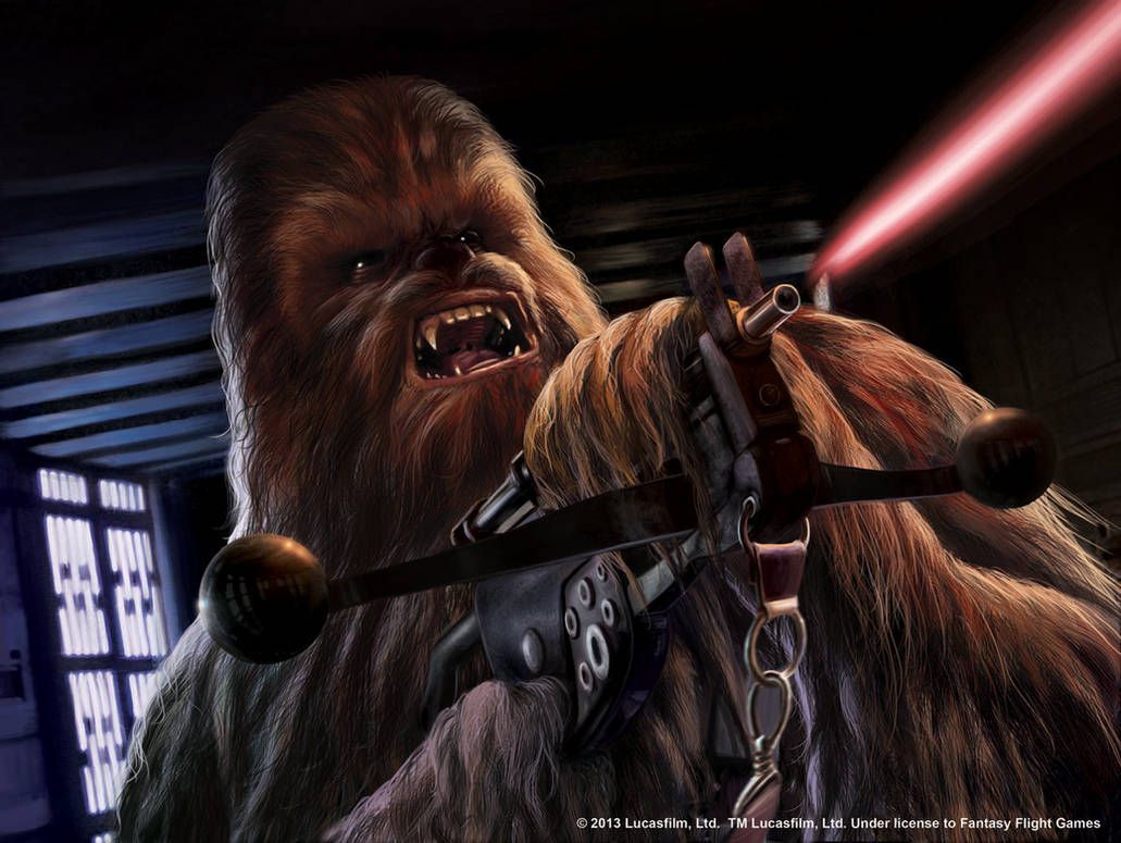 Chewbacca's Bowcaster. Star wars art, Star wars artwork, Star wars fan art