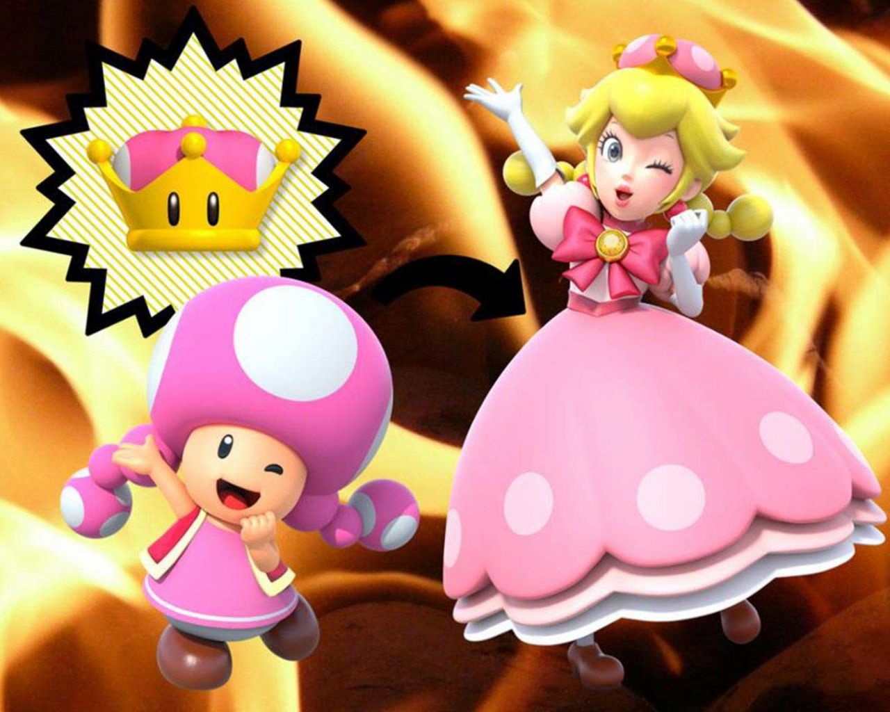 Free download New Super Mario Bros U Deluxe Gives Toadette a wallpaper 161 [1920x1080] for your Desktop, Mobile & Tablet. Explore New Super Mario Bros U Deluxe Wallpaper