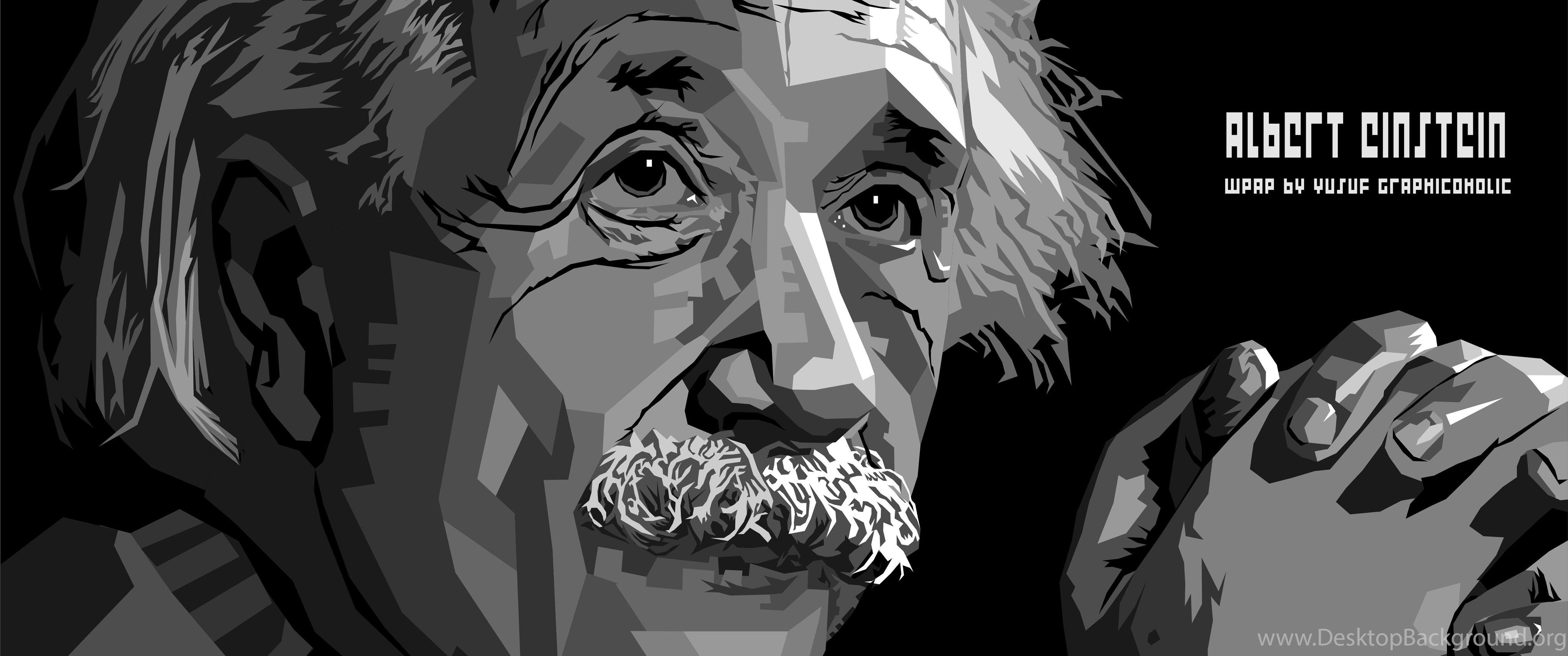 WPAP Einstein HD Wallpaper Desktop Background
