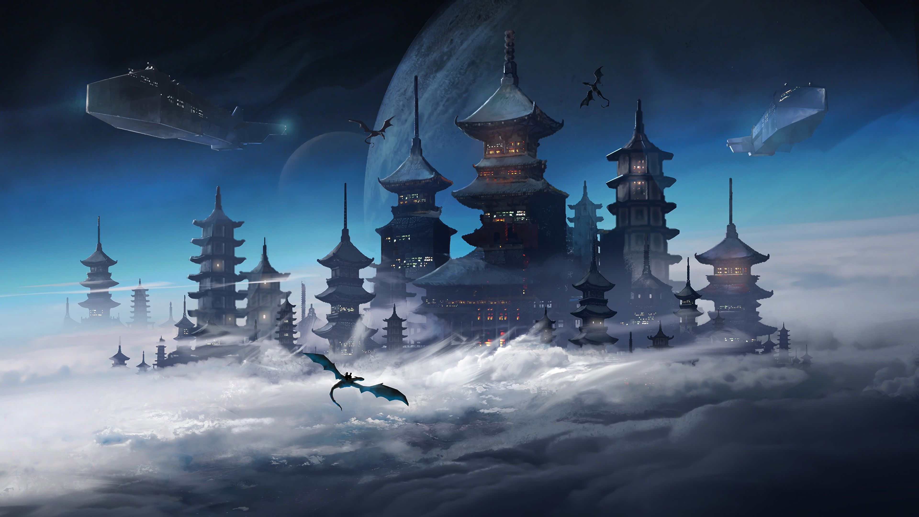 Dragon Temple 4k, HD Artist, 4k Wallpaper, Image, Background, Photo and Picture