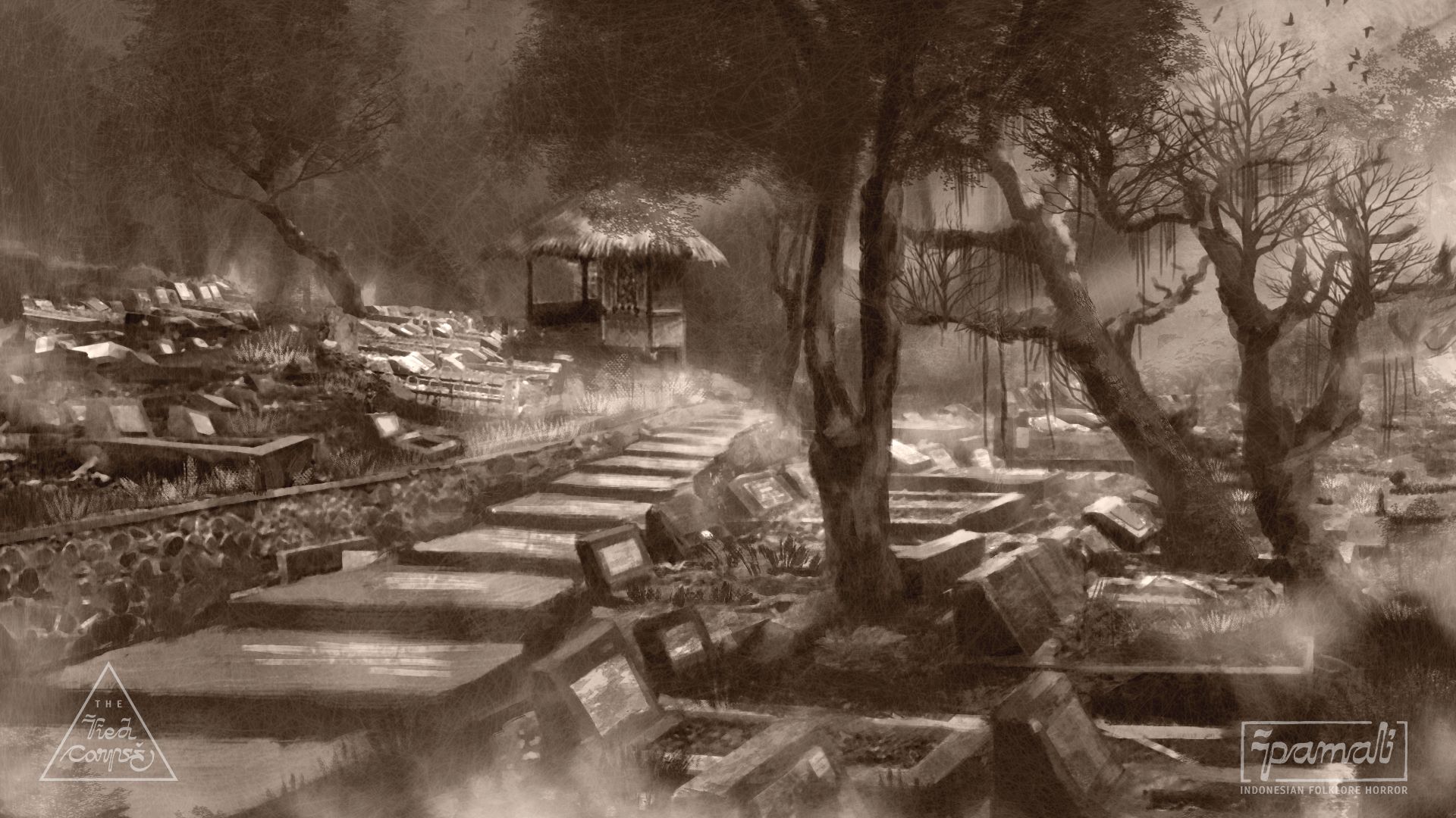 Pamali: Indonesian Folklore Horror Tied Corpse promotional art