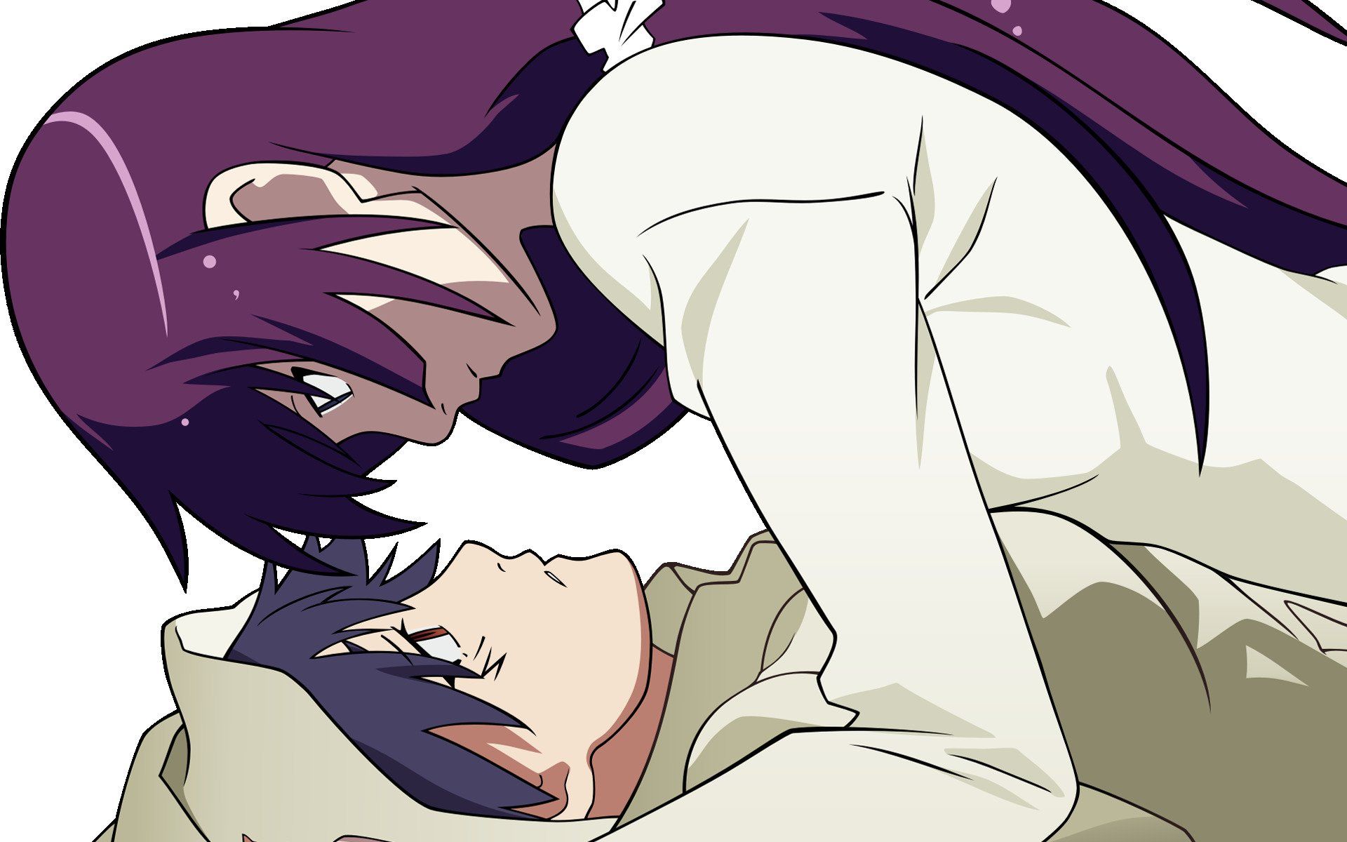 Monogatari Series, Senjougahara Hitagi, Kanbaru Suruga HD Wallpaper / Desktop and Mobile Image & Photo