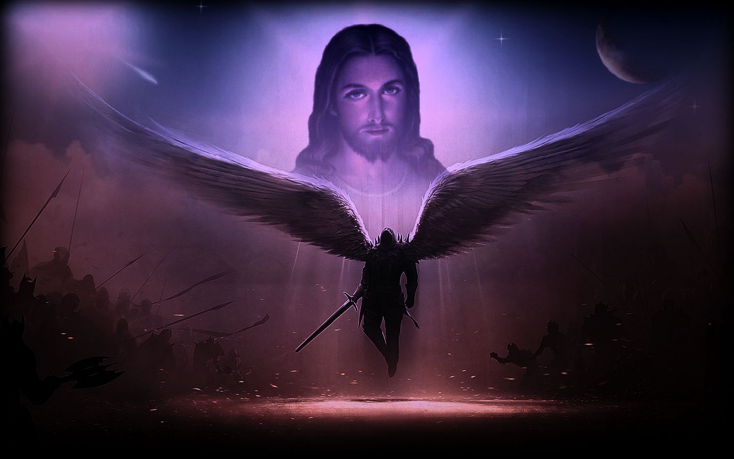 Warrior Angels Of God. Angel Of God Wallpaper Background 1440 X 900: 205157. Angel Picture, Jesus Wallpaper, Background Image