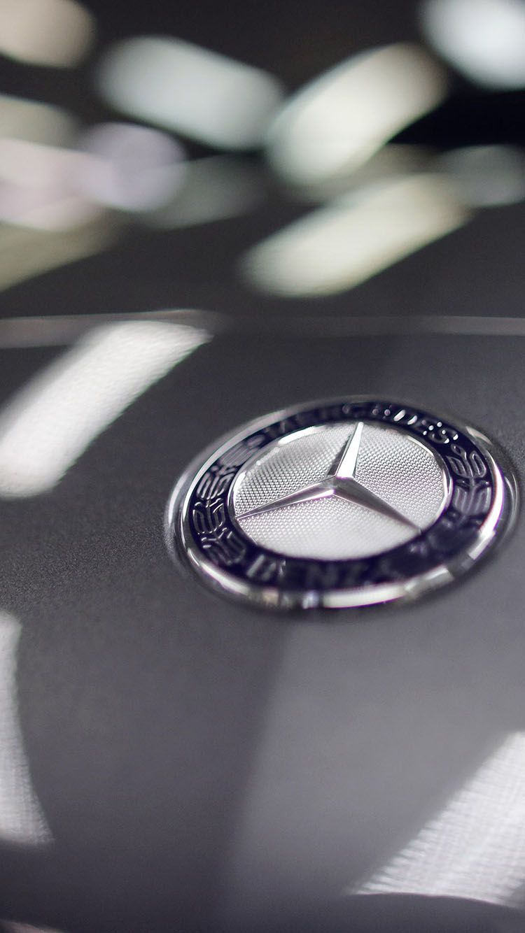 Mercedes Benz Car Logo Detail iPhone 6 Wallpaper HD