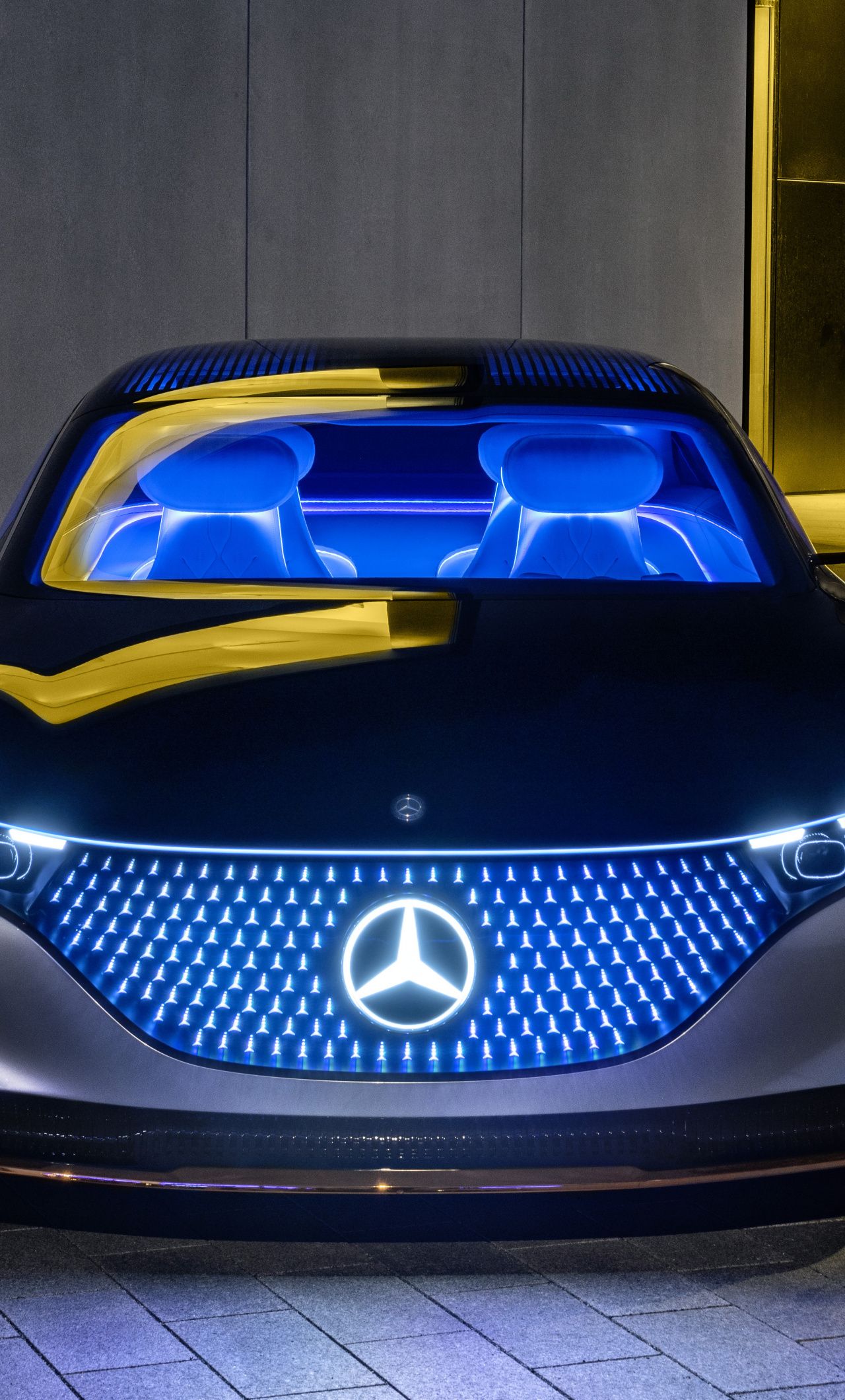 Download Mercedes Benz Vision EQS, Electric Cars Wallpaper, 1280x IPhone 6 Plus