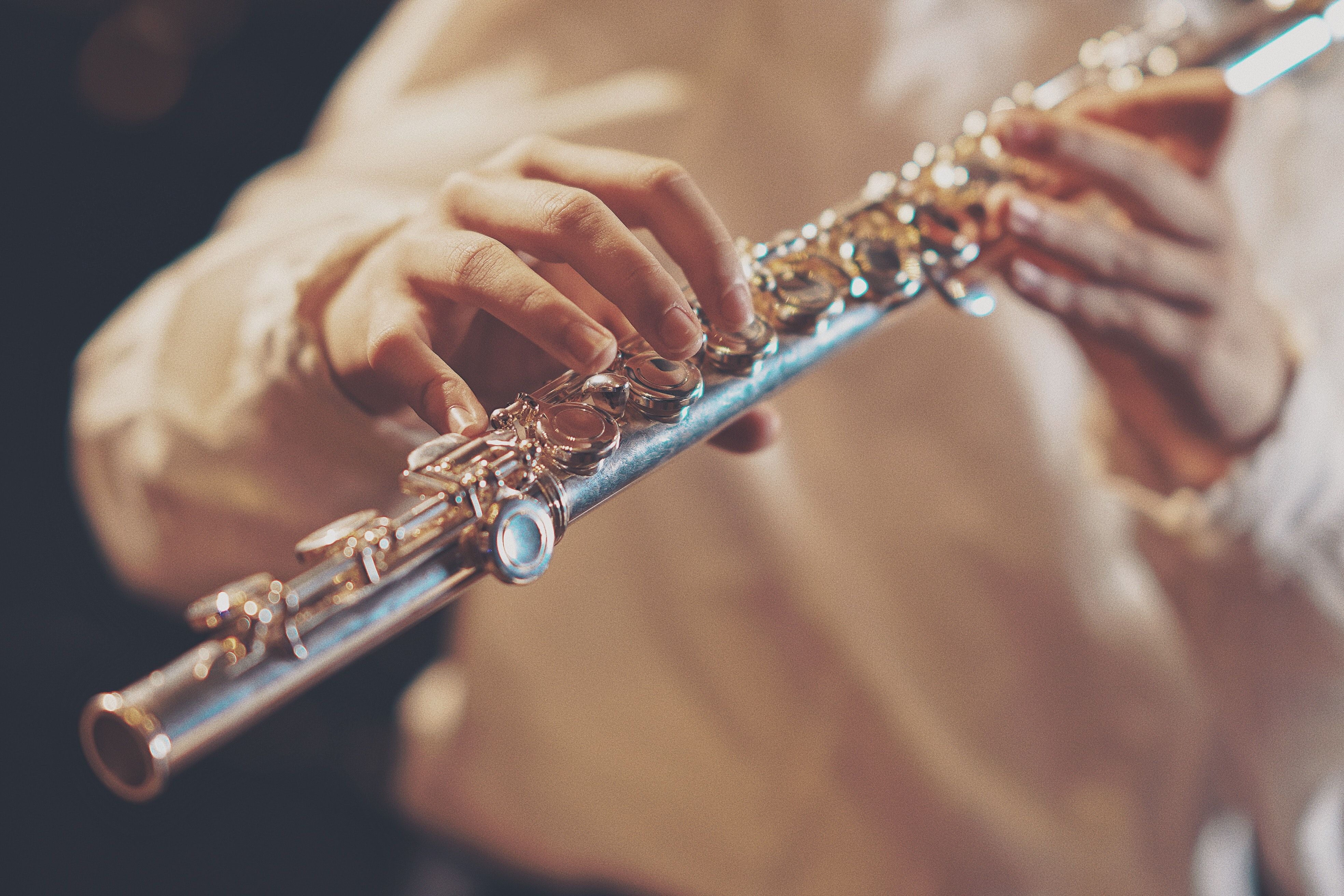 Person Playing Wind Instrument · Free