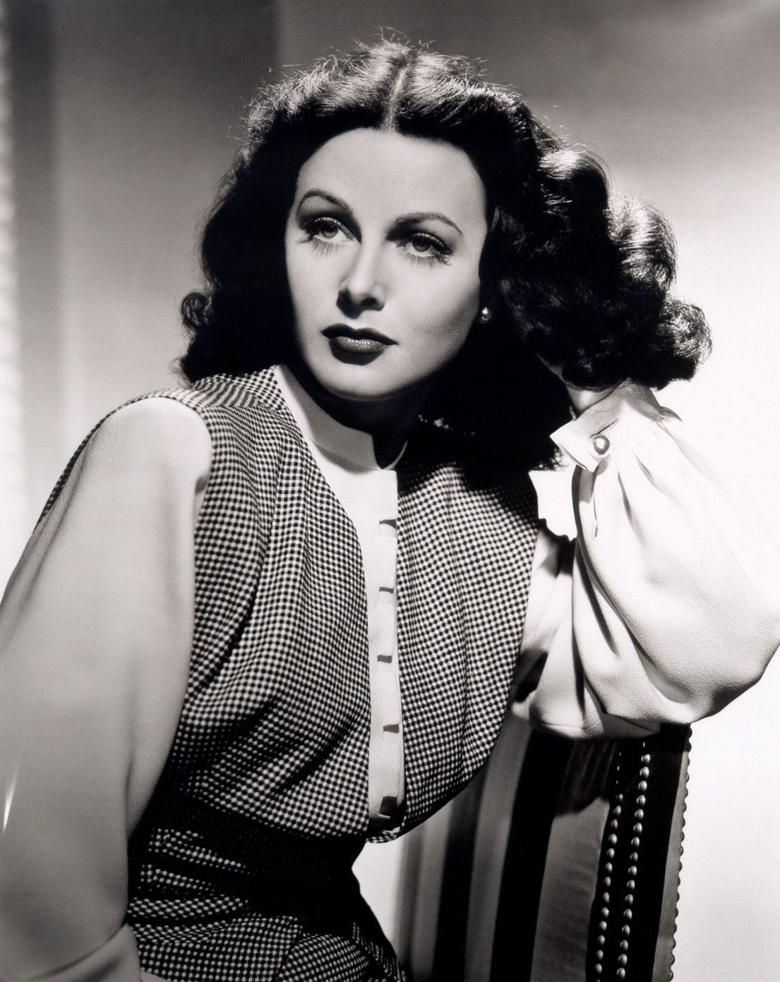 Hedy Lamarr Women Monochrome Wallpaper:1105x1392