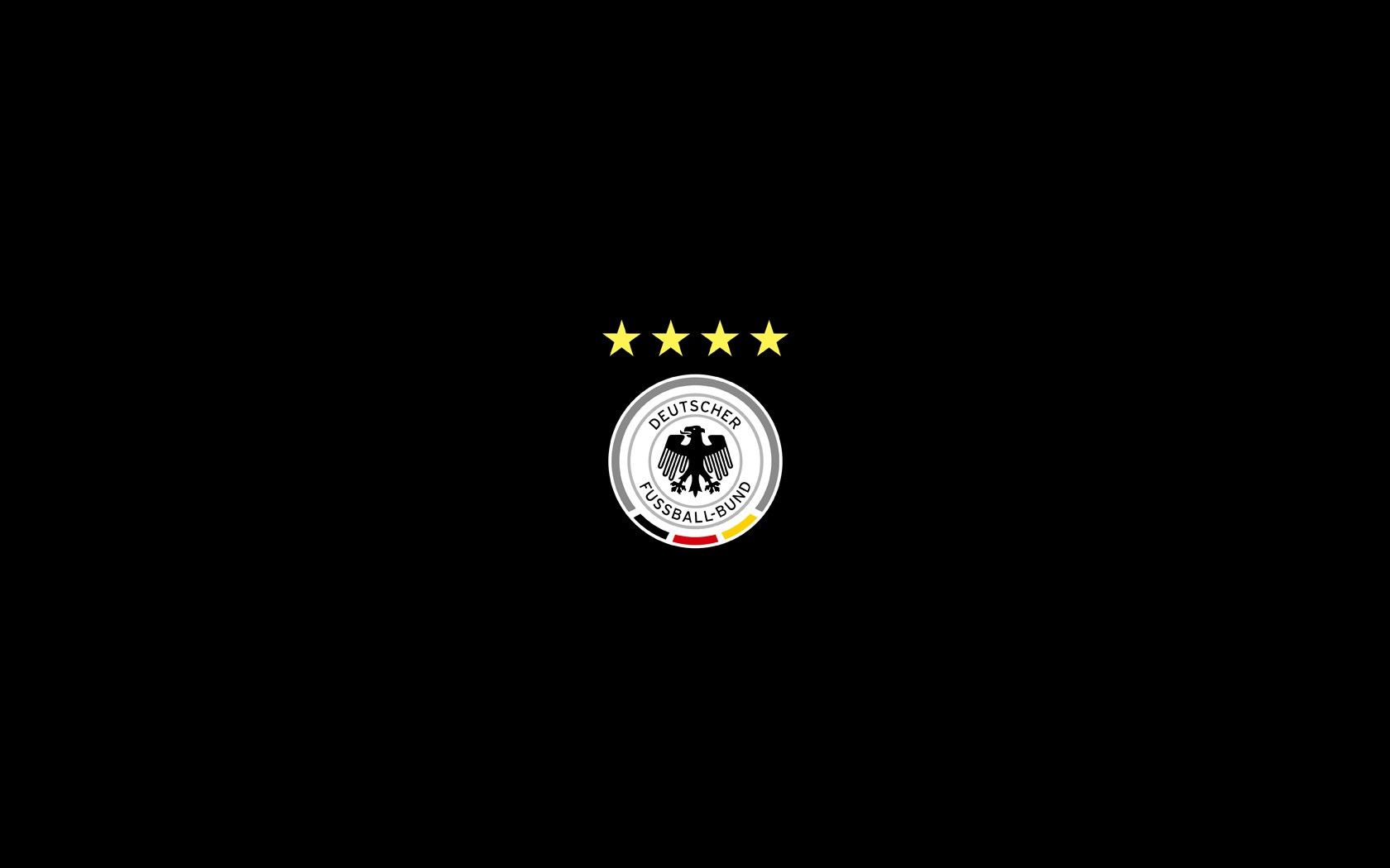 Wallpaper, black, simple background, logo, Germany, circle, soccer, brand, screenshot, computer wallpaper, font, astronomical object 1680x1050