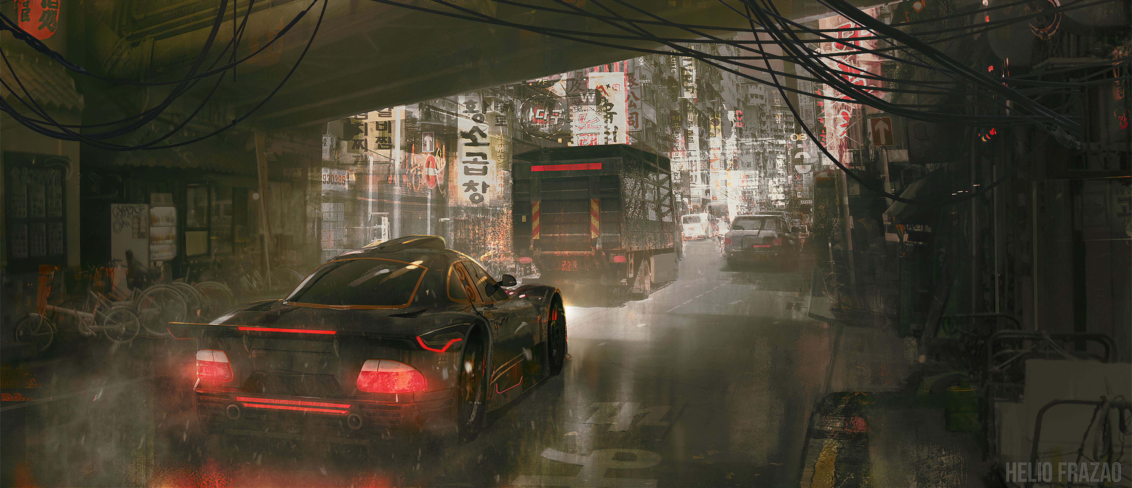 Driving By City Under Highway 4k, HD Artist, 4k Wallpaper, Image, Background, Photo and Picture