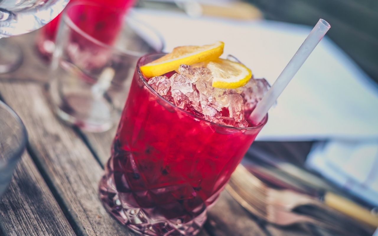 Wallpaper Lemon, Ice, Cocktail, Summer Drinks