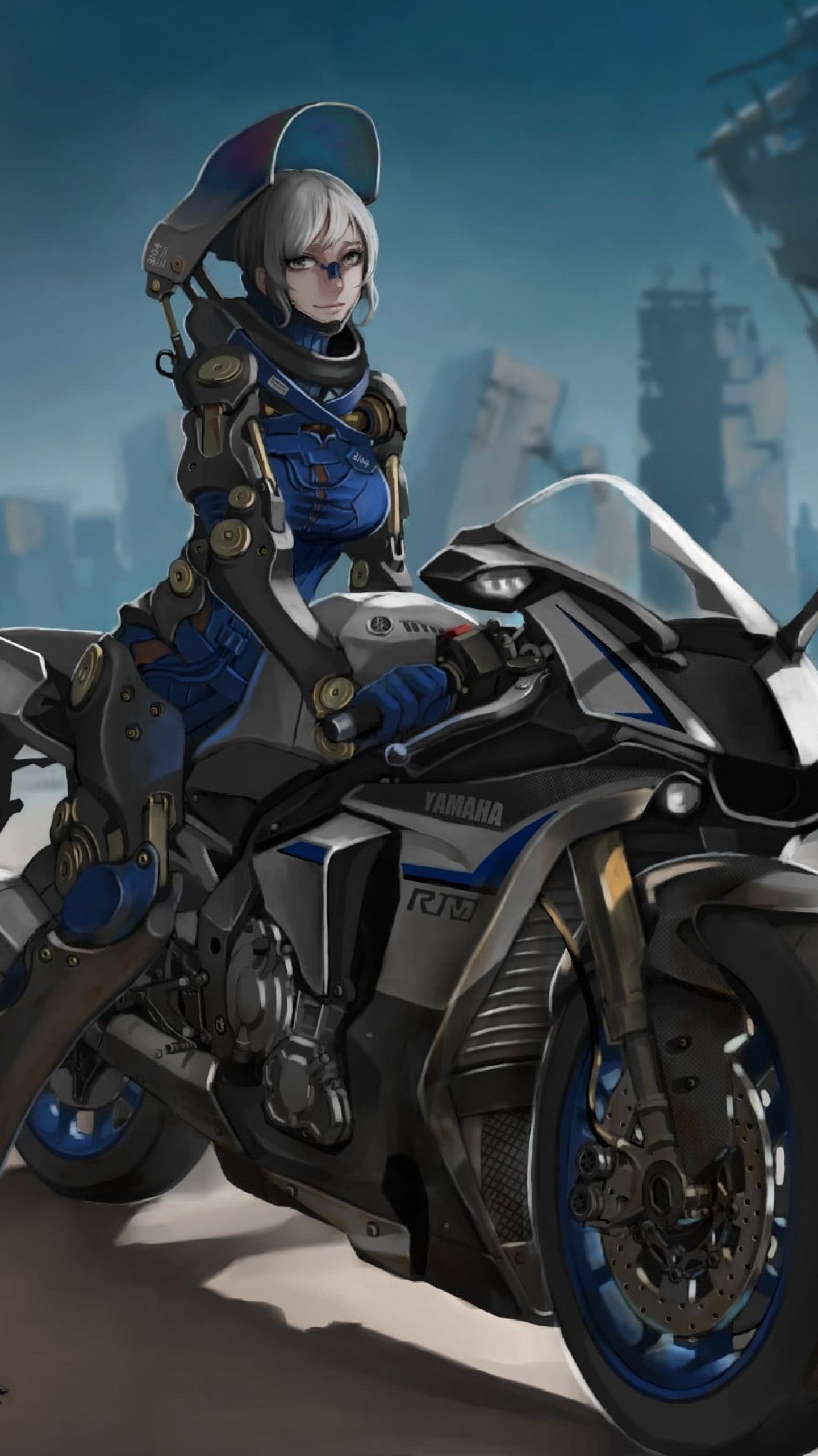 Anime Motorcycle, anime biker girl HD wallpaper | Pxfuel