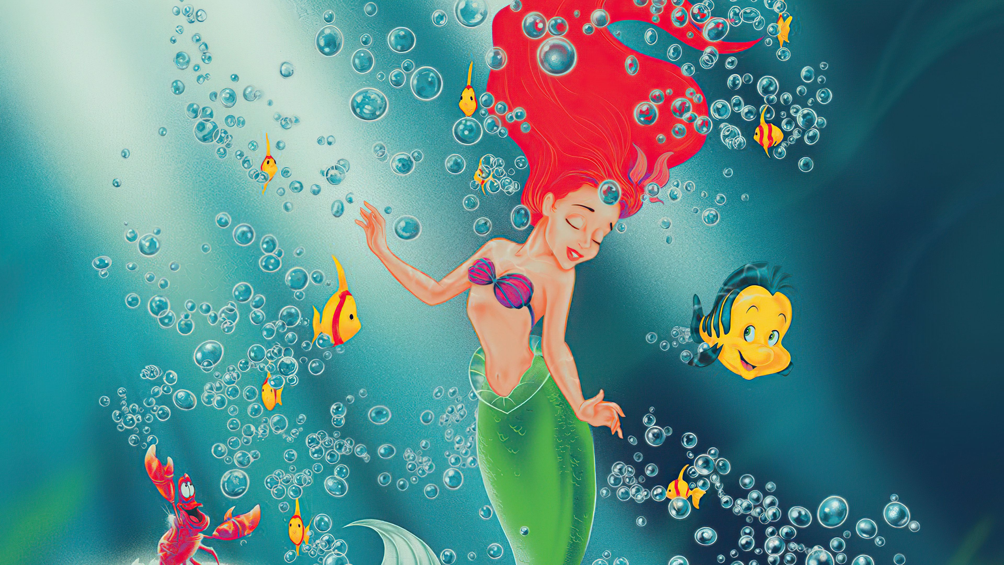 The Little Mermaid Poster 4k iPad Pro Retina Display HD 4k Wallpaper, Image, Background, Photo and Picture