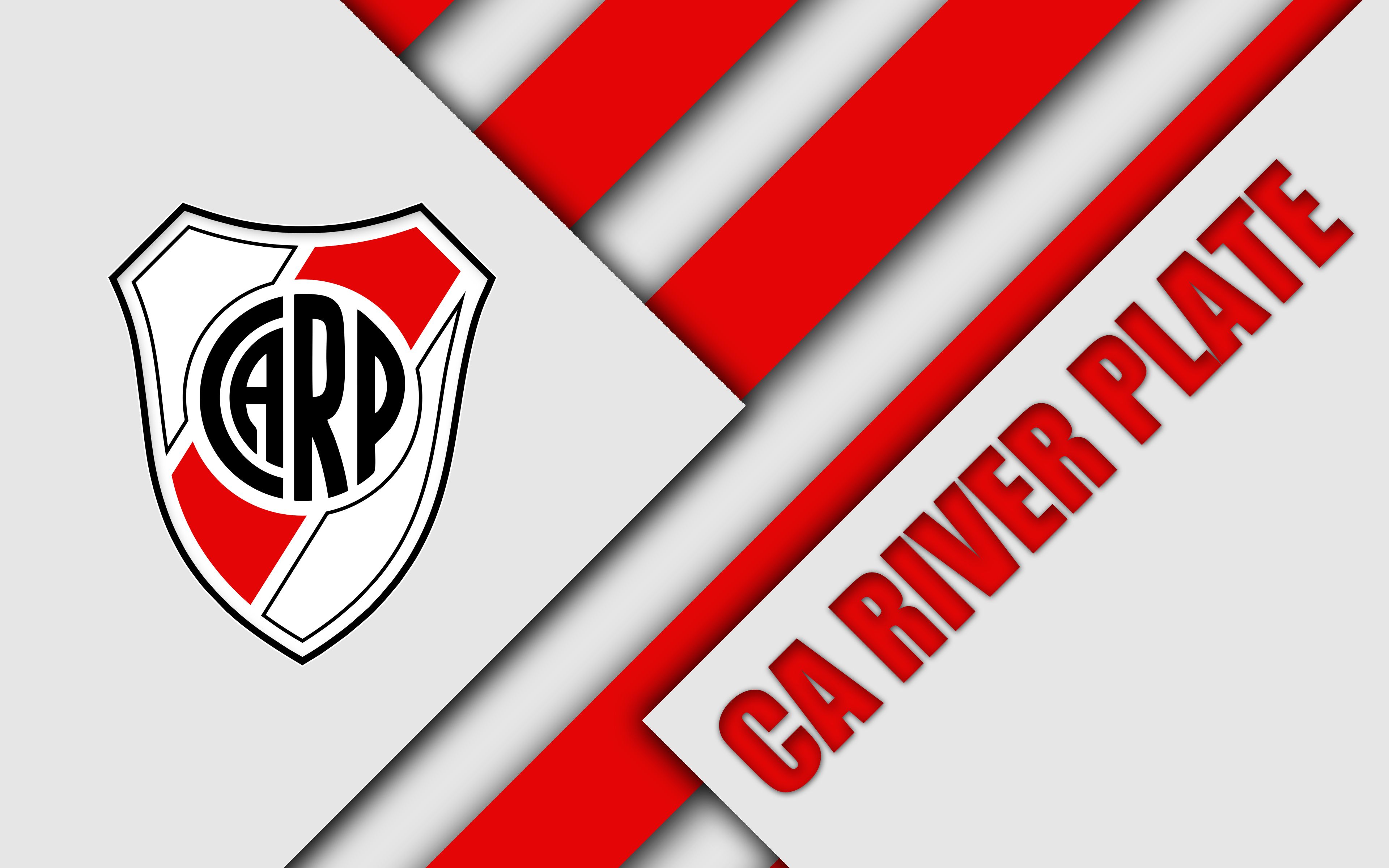 River Plate Logo 4k Ultra HD Wallpaper. Background Imagex2400