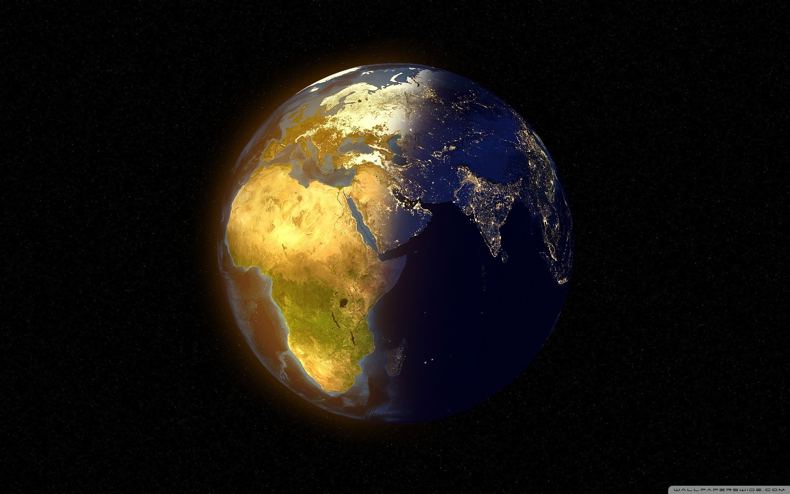 Earth Day and Night Ultra HD Desktop Background Wallpaper for 4K UHD TV, Widescreen & UltraWide Desktop & Laptop, Multi Display, Dual Monitor, Tablet