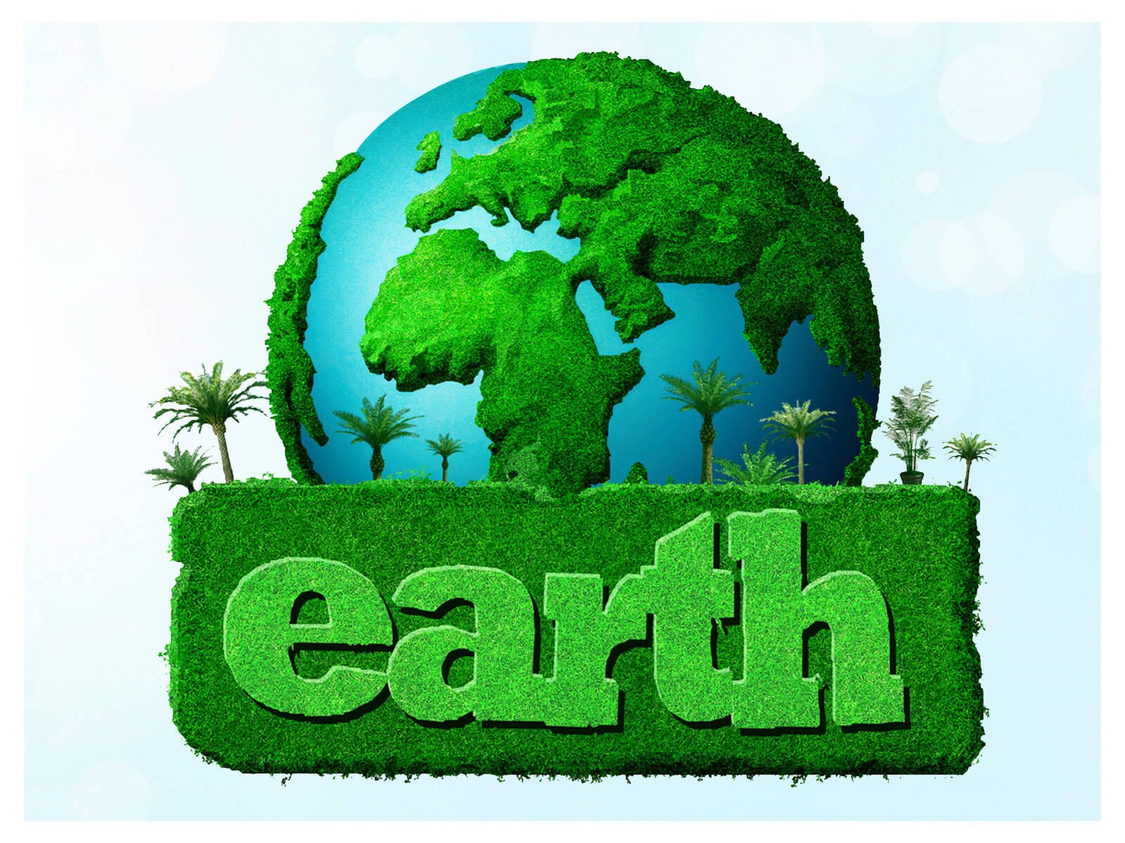 Happy Earth Day 3D HD New Wallpaper