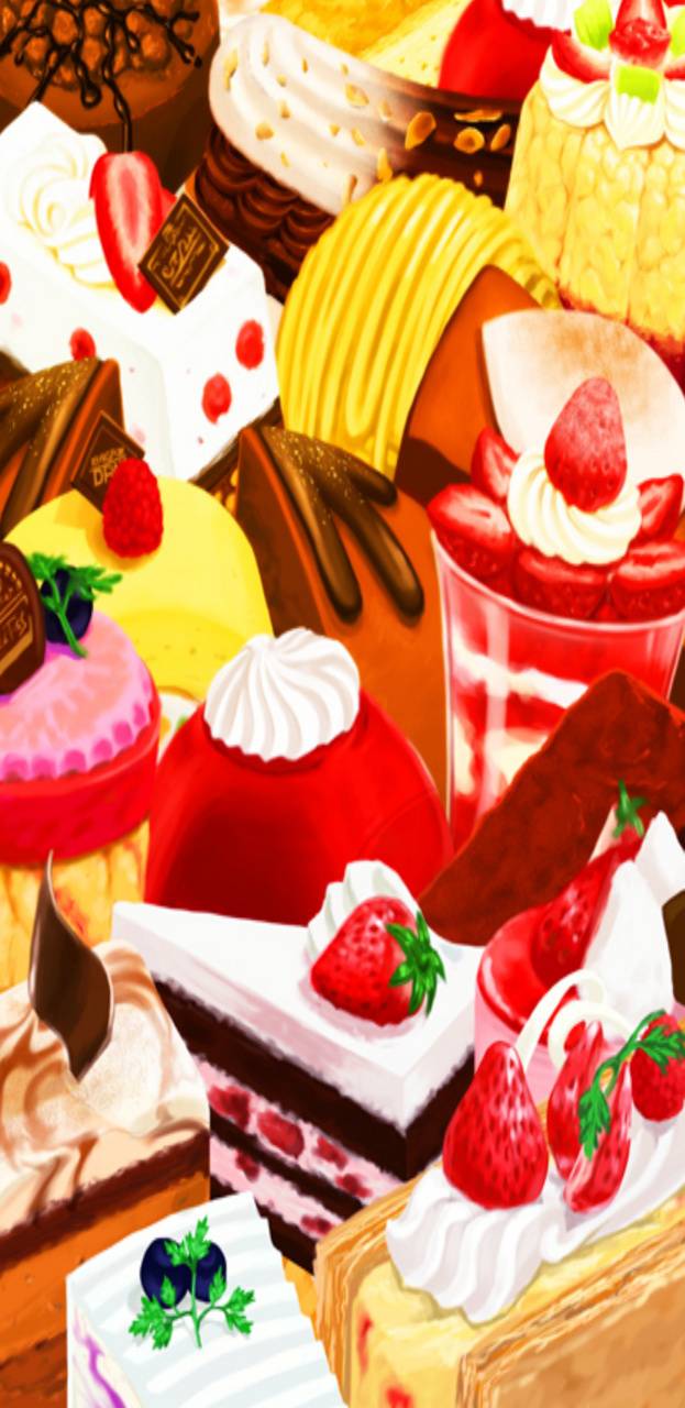 Anime sweets wallpaper
