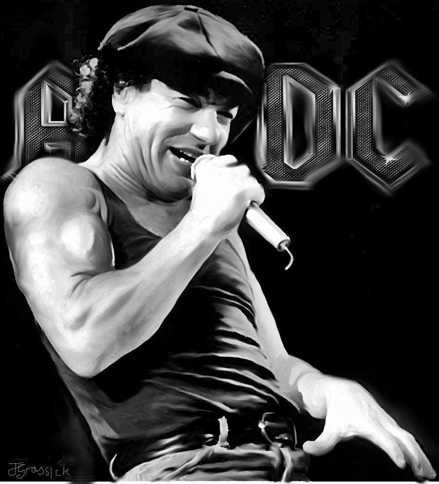 Солист группы AC DC Брайан Джонсон